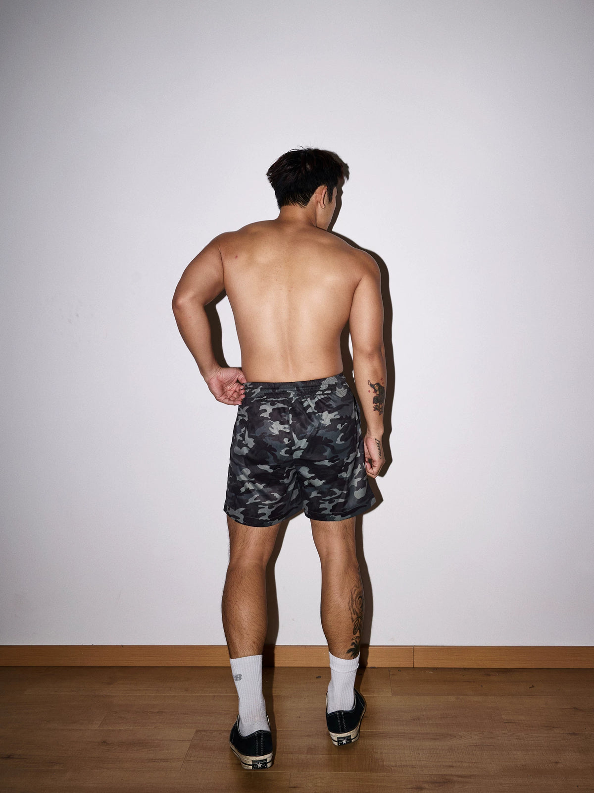 Shadow Camo Drawstring Training Shorts