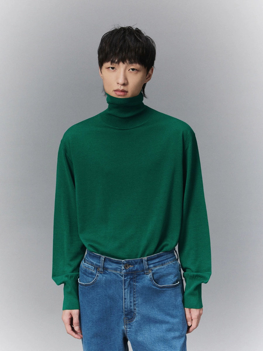 Lightweight Knit Turtleneck Base Layer