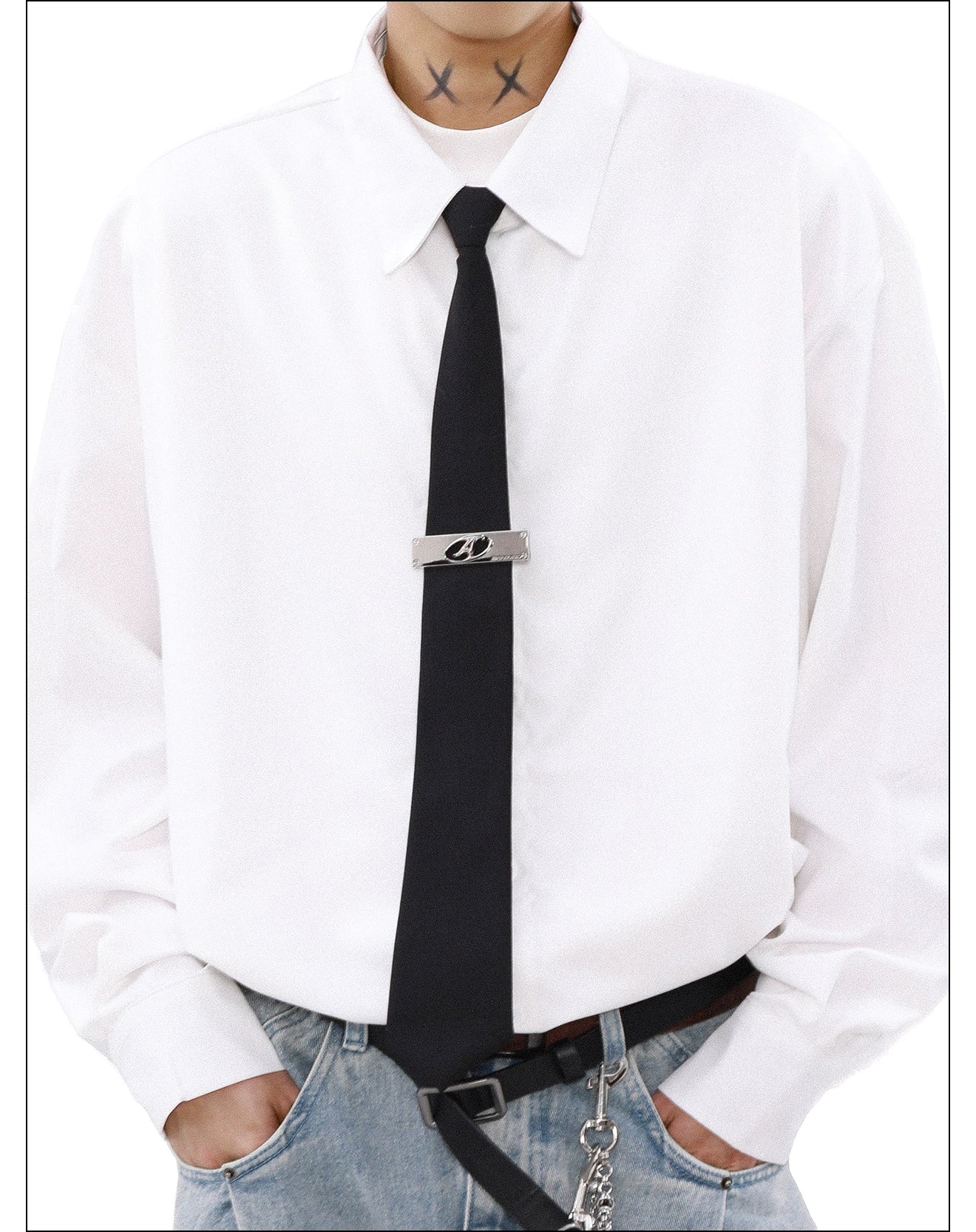 Eclipse Bar Minimalist Slim Tie