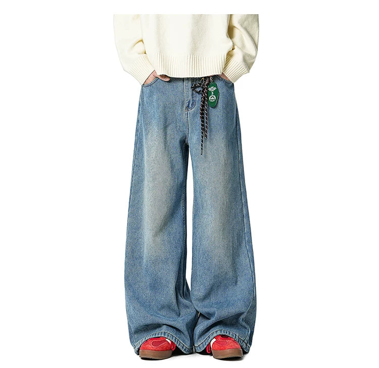 Coal Fade Barrel-Leg Jeans