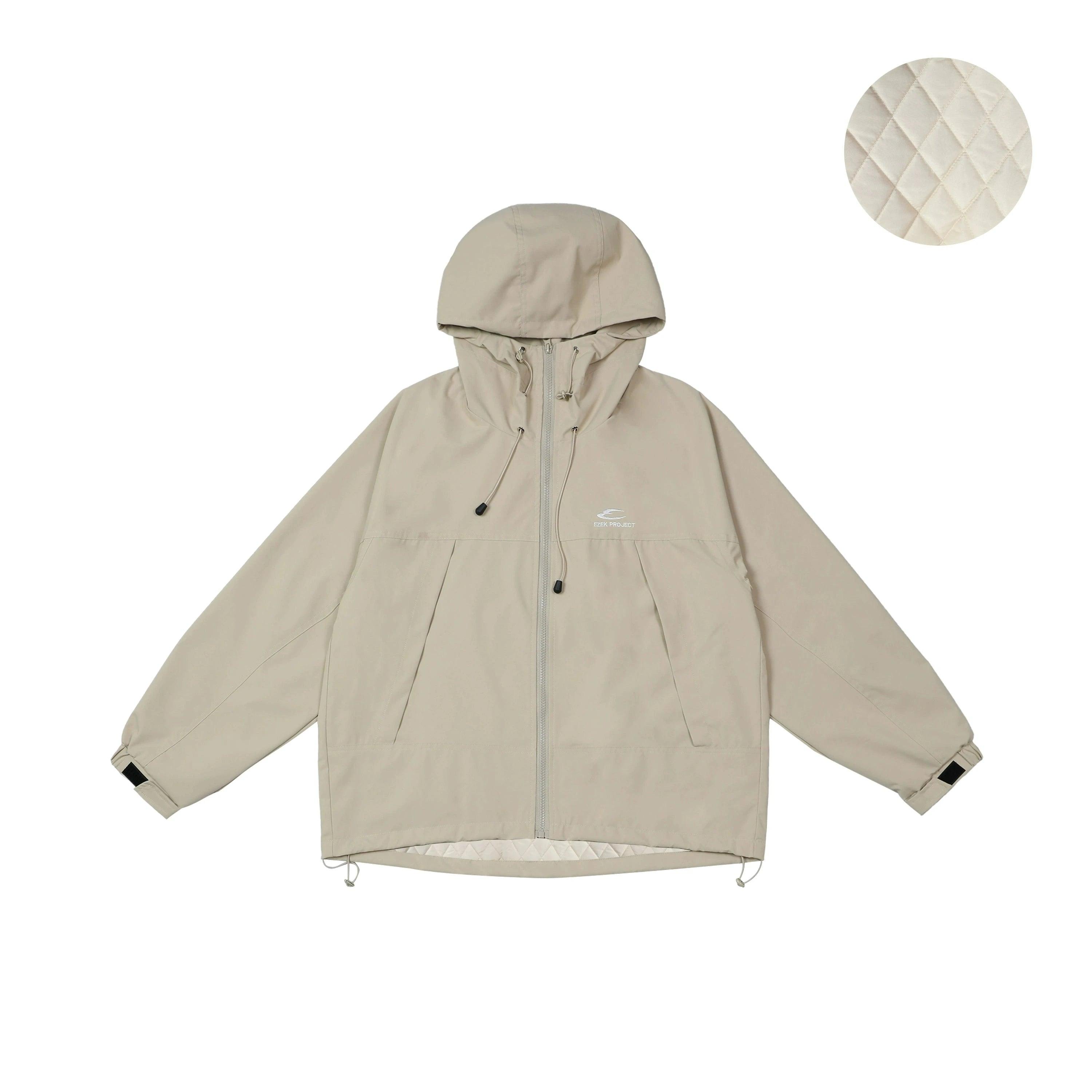 Oversized hooded windbreaker jacket hotsell