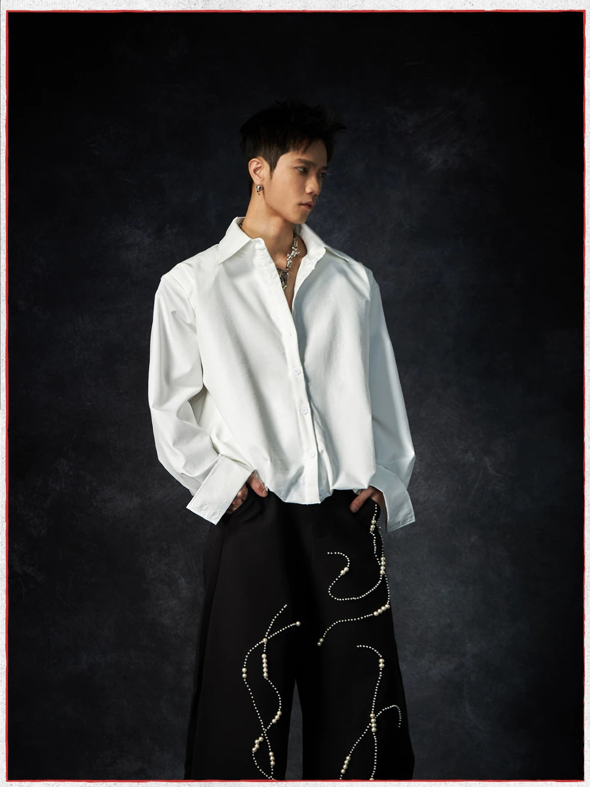 Current Draped Poplin Shirt