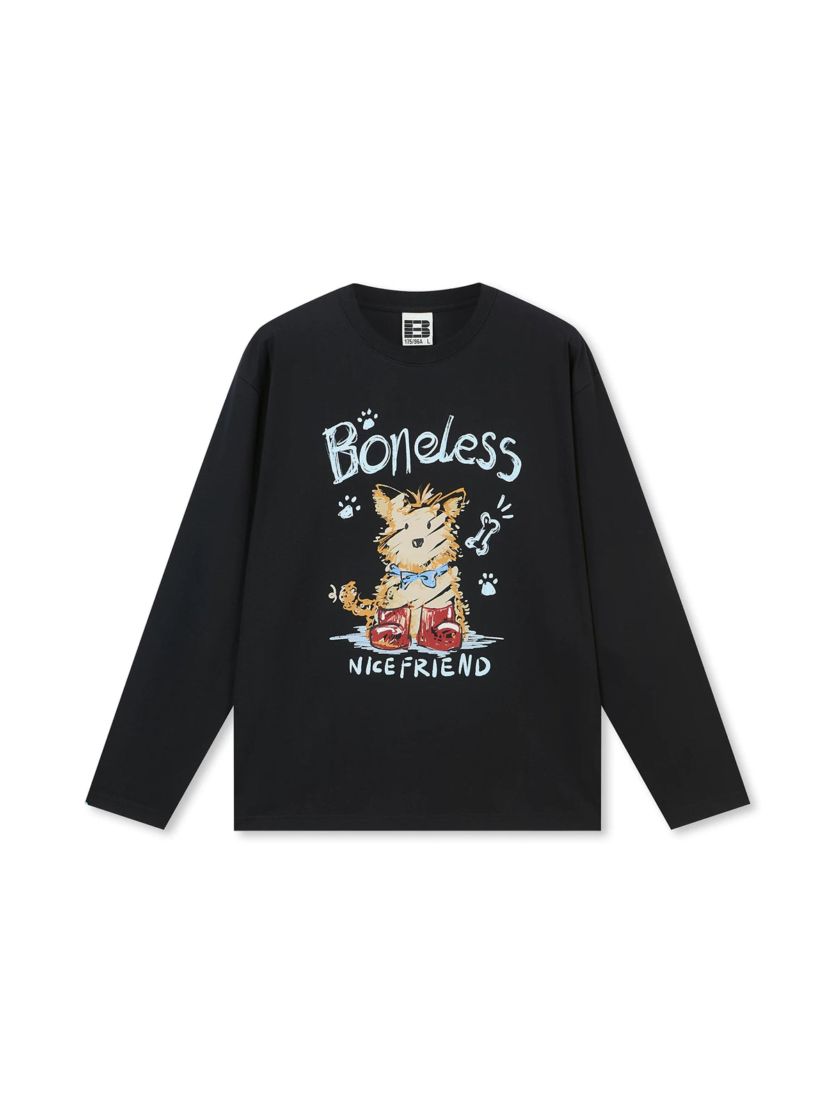 Doodle Pup Graphic Long Sleeve Tee
