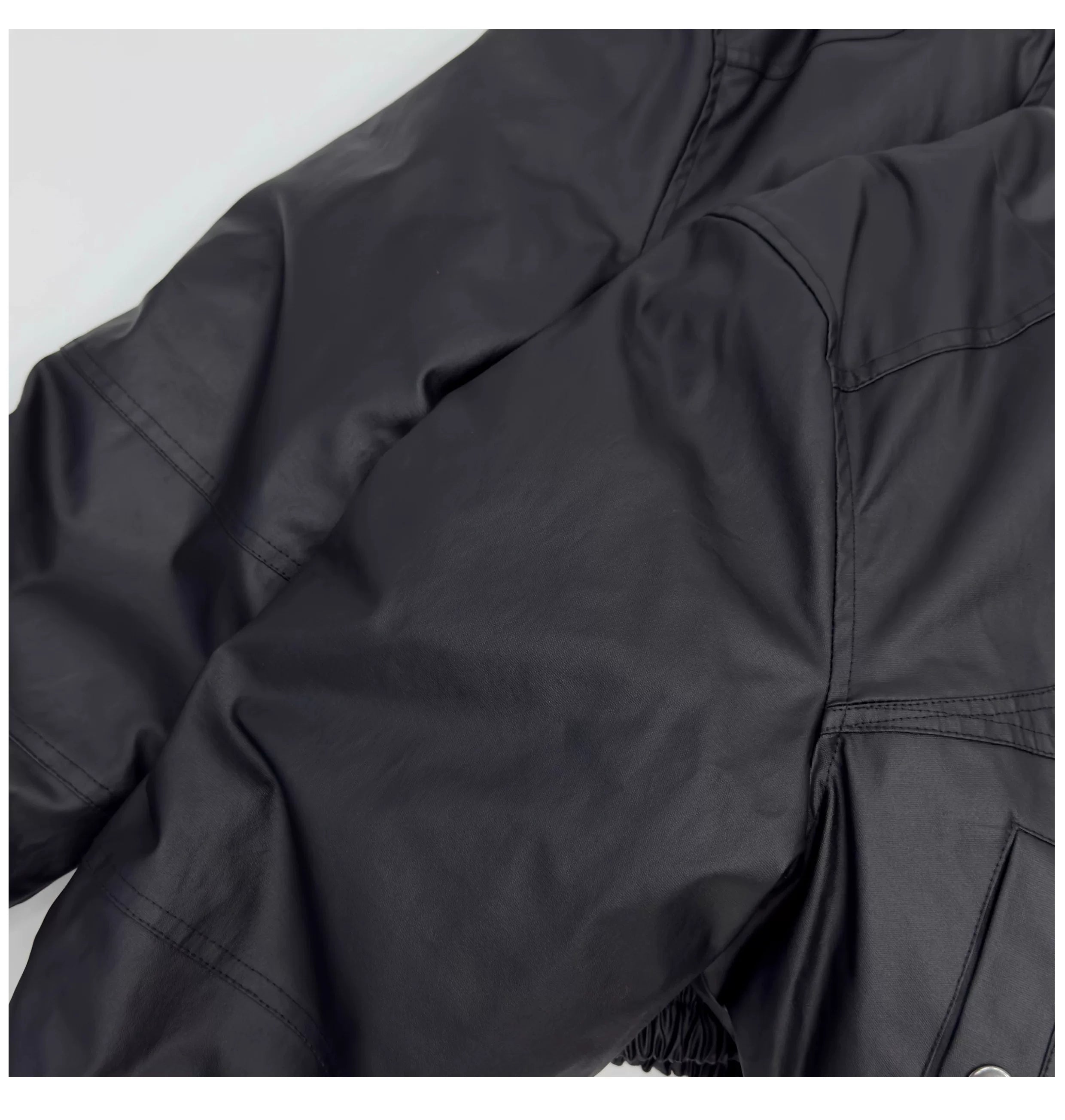 Circuit Panel Crop Bomber Jacket