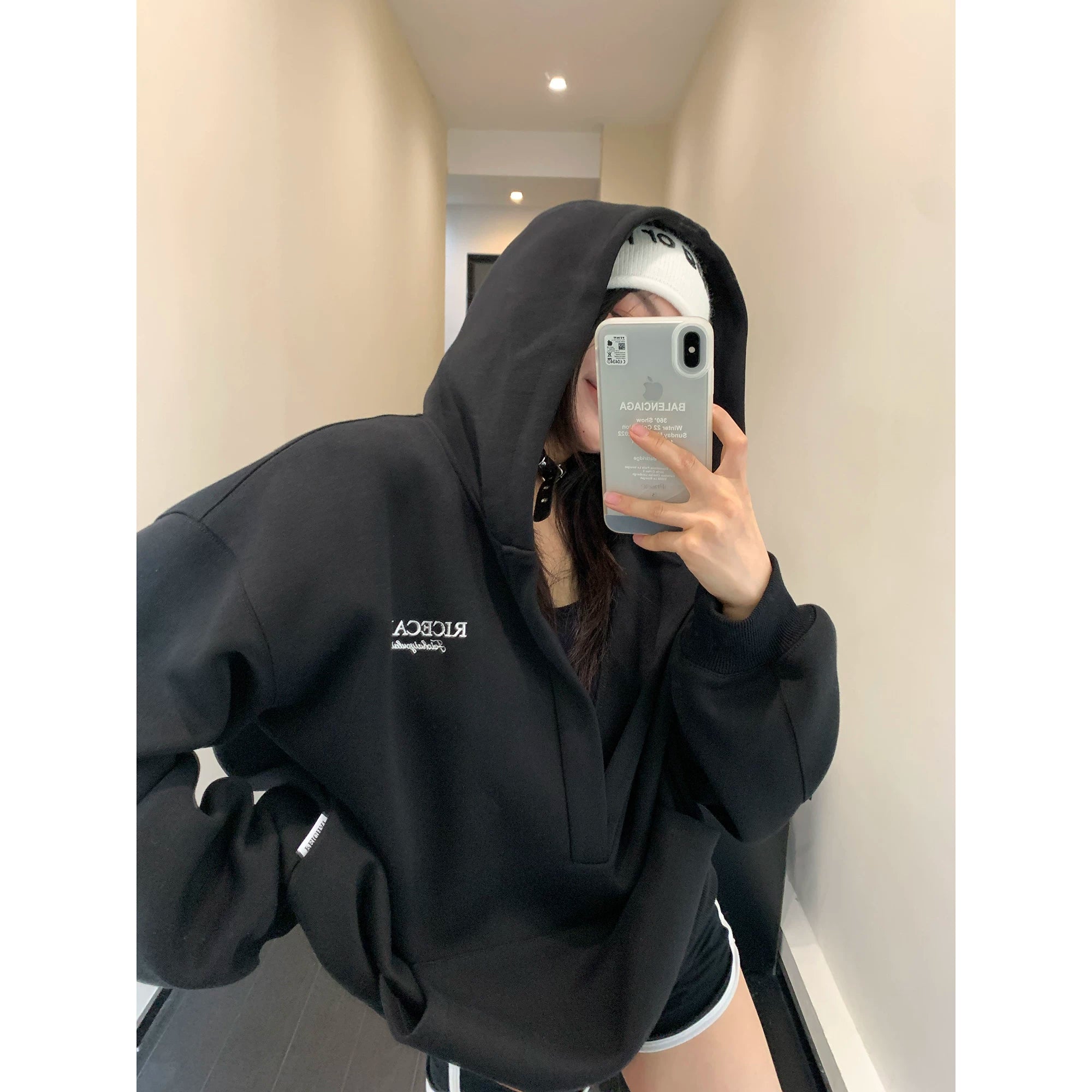 V-Plunge Kangaroo Hoodie