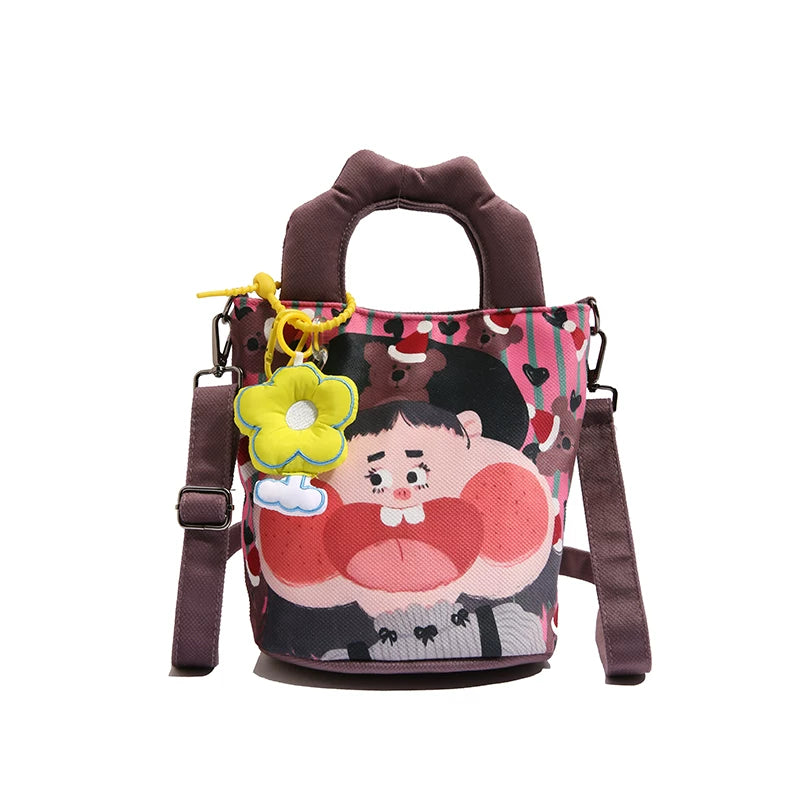 Giggles & Bows Cartoon Tote
