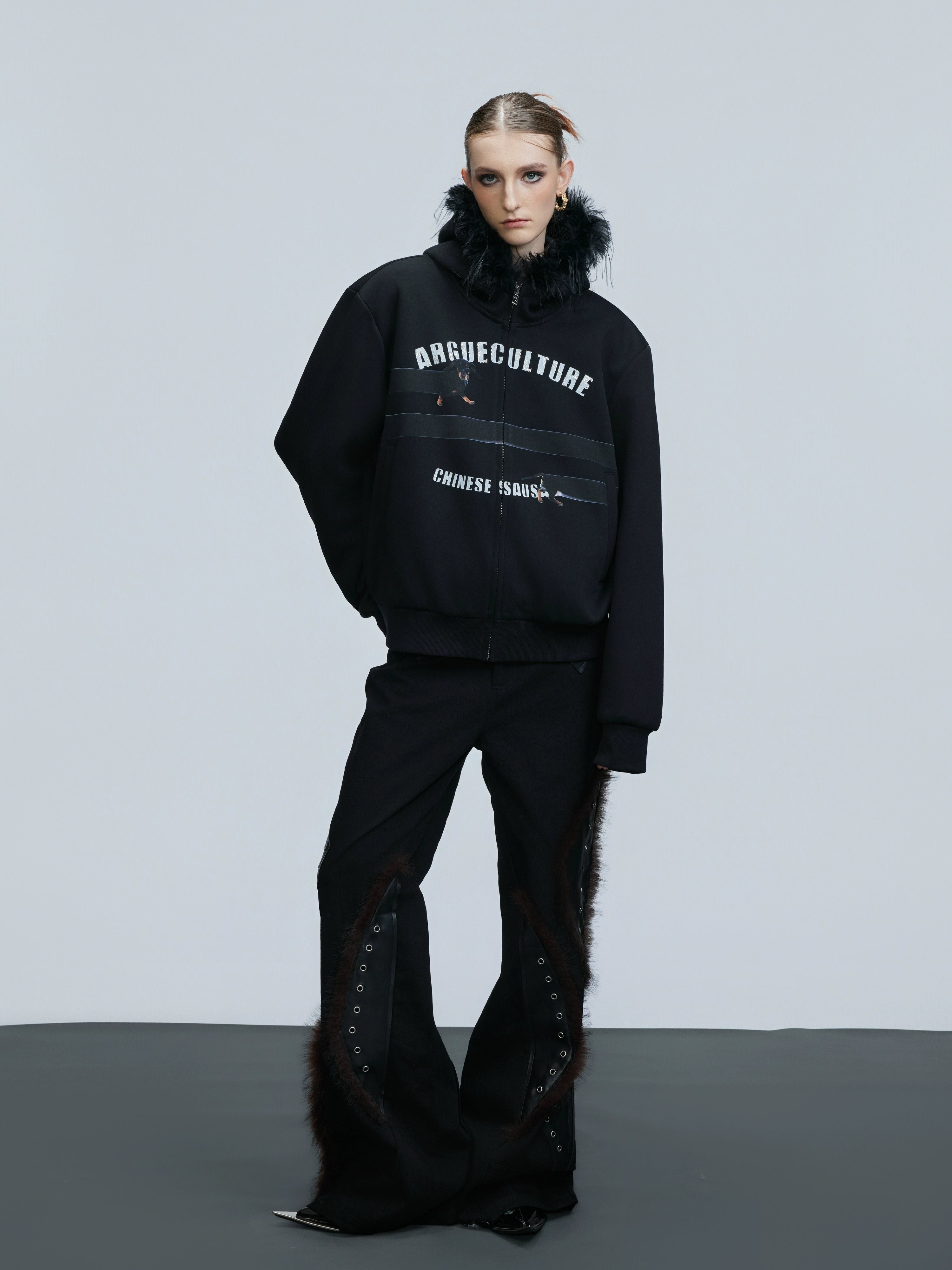 Sausage Dog Arctic Fur Hoodie