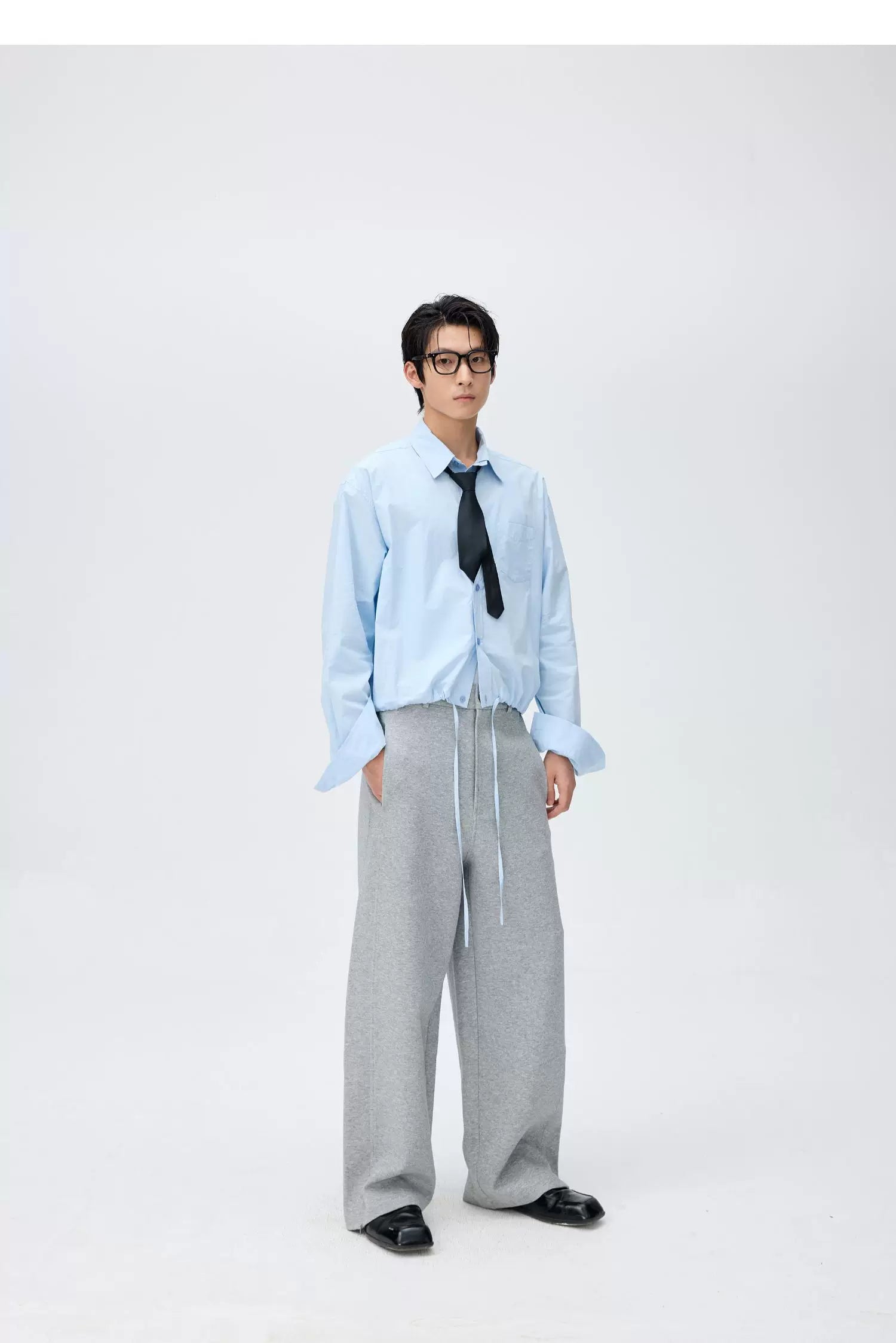 Skyline Drawstring Oxford Shirt