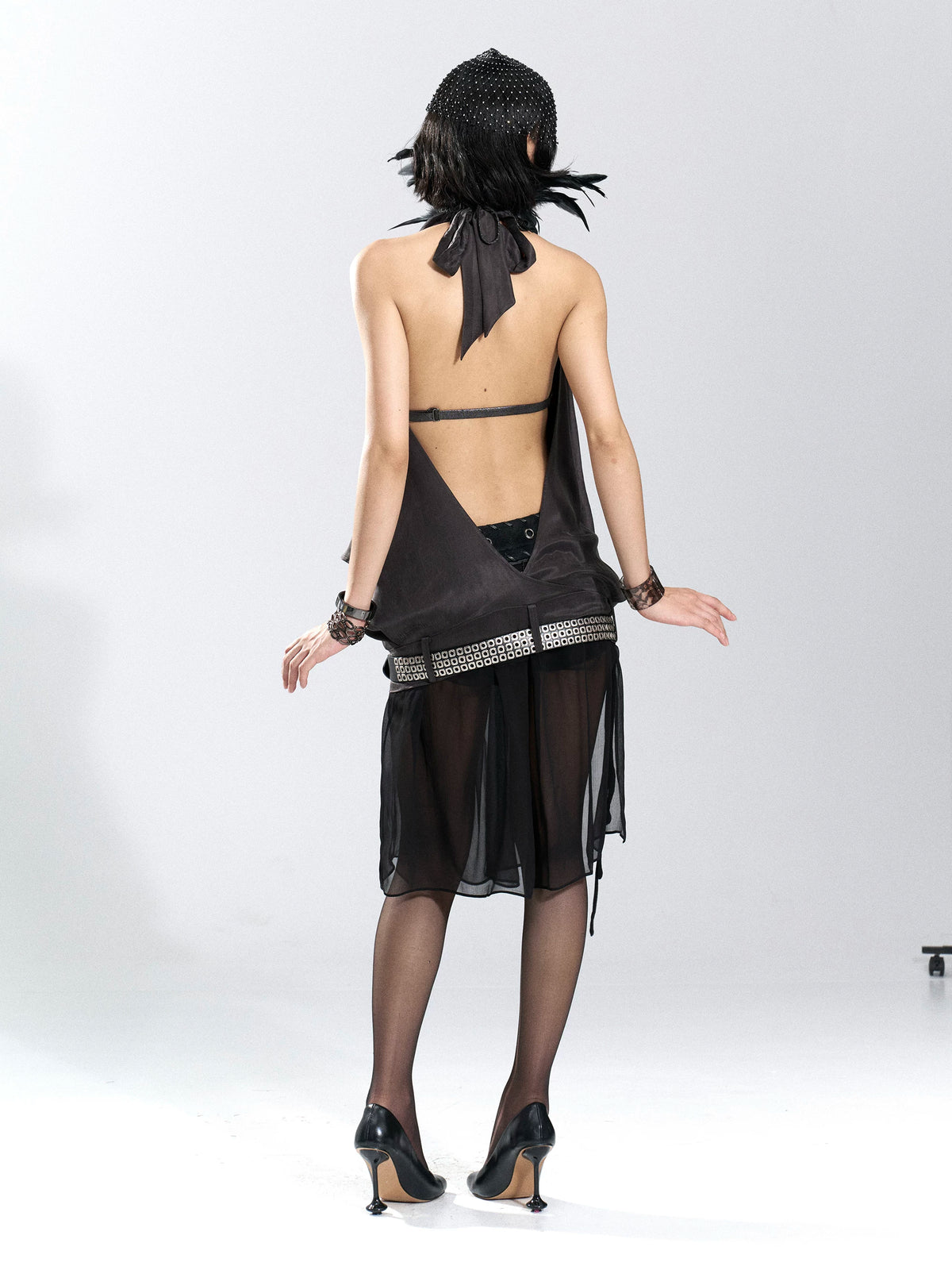 Nocturne Studded Mock Neck Top