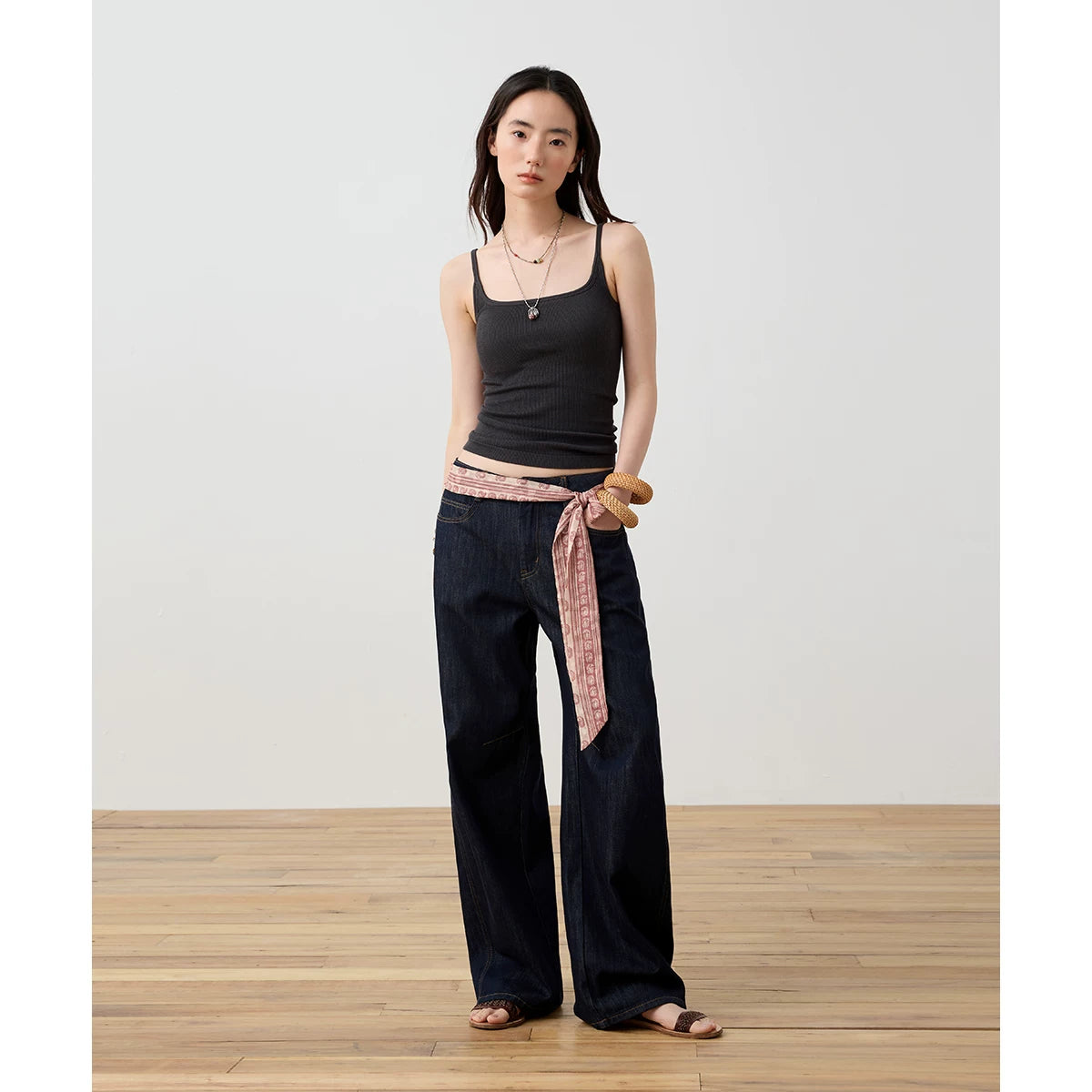 Ribbed Strap Cami Top