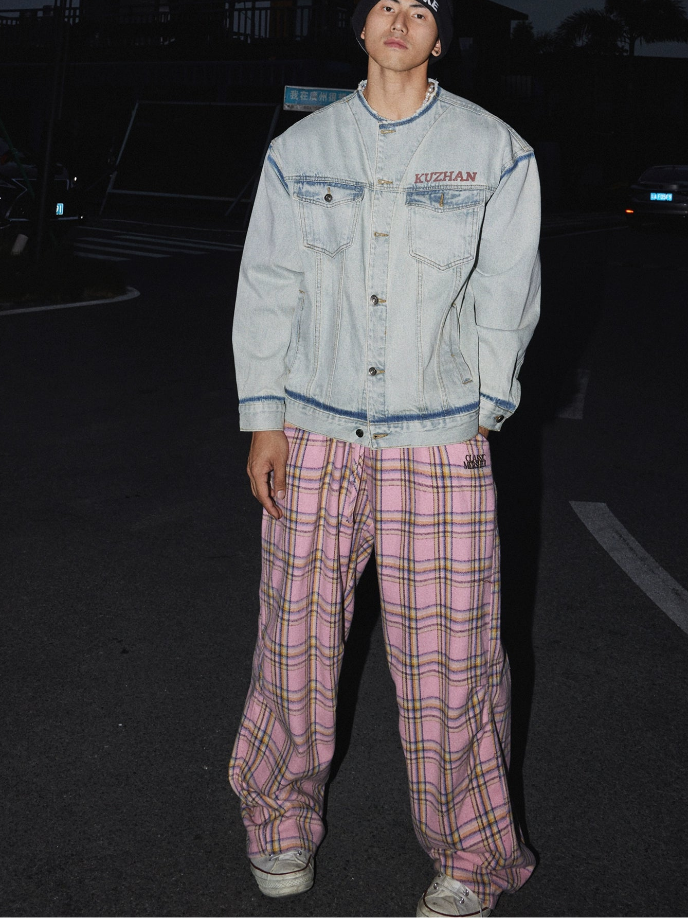 Skyline Fade Oversized Denim Jacket