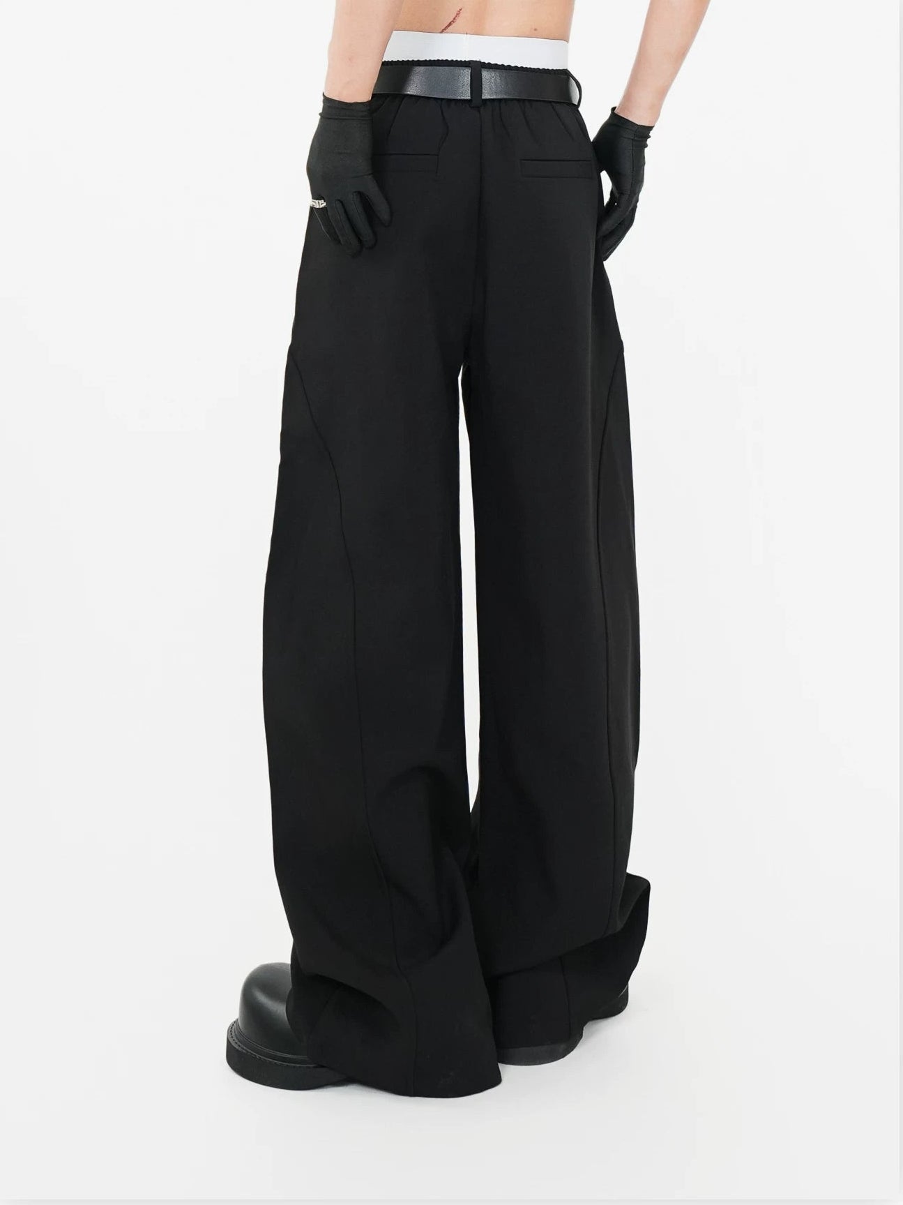 Satellite Stud Ultra‑Wide Trousers