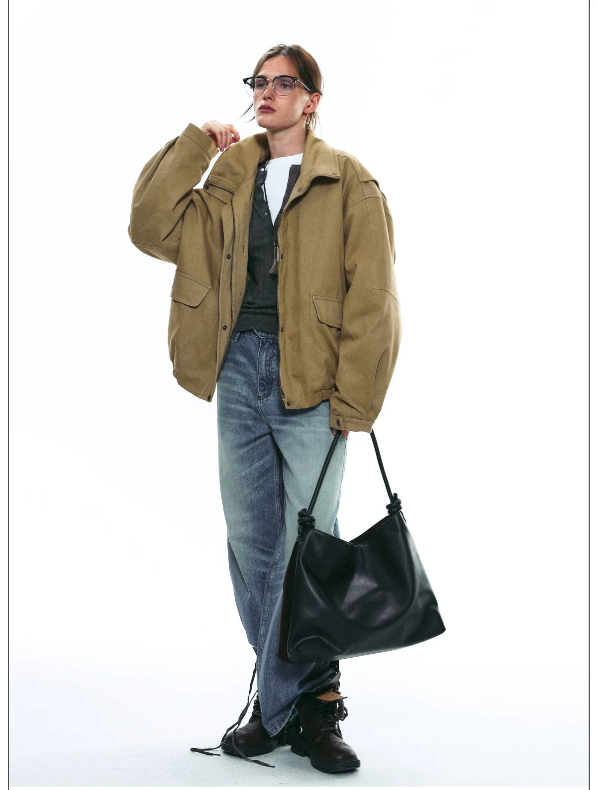 Prairie Haven Shearling Utility Jacket