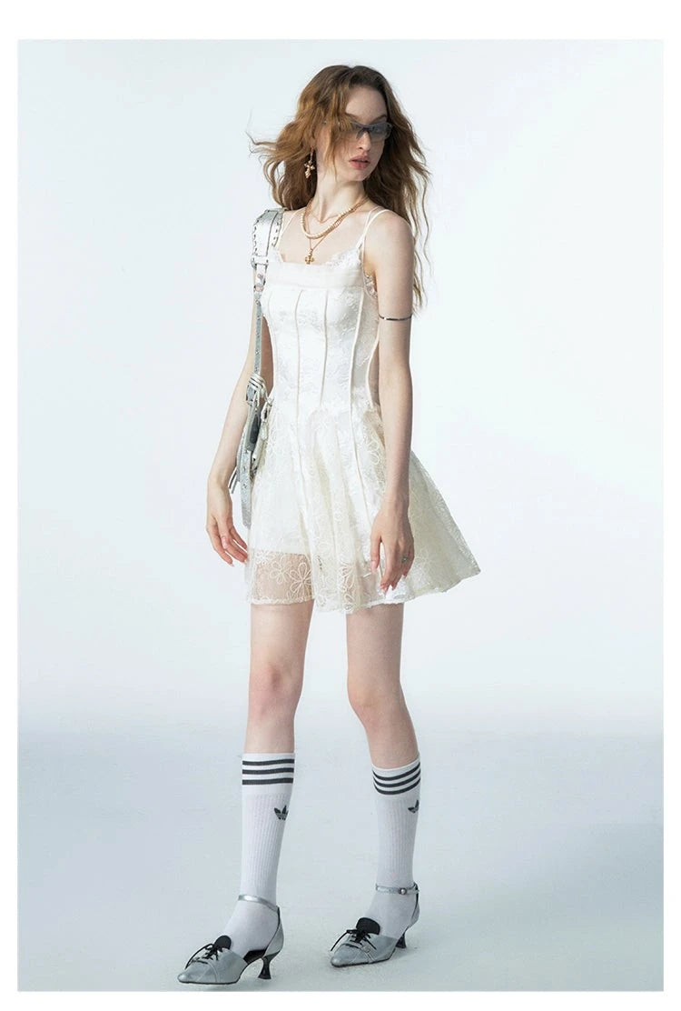 Of Akiva White Lace Summer Dress