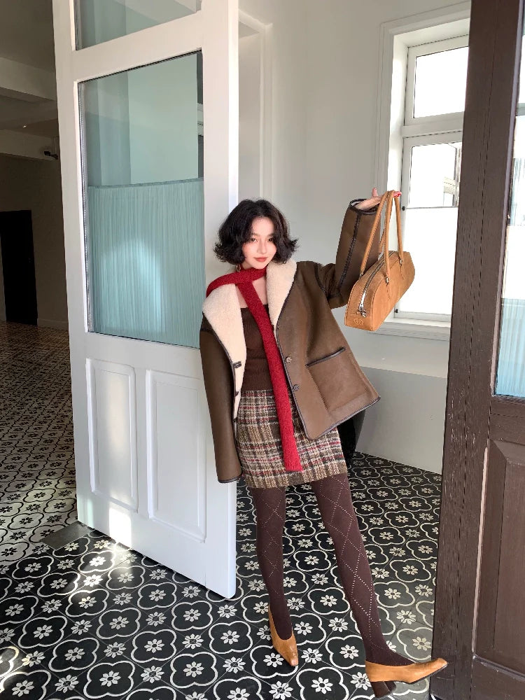 Oversized Fleece Button Jacket