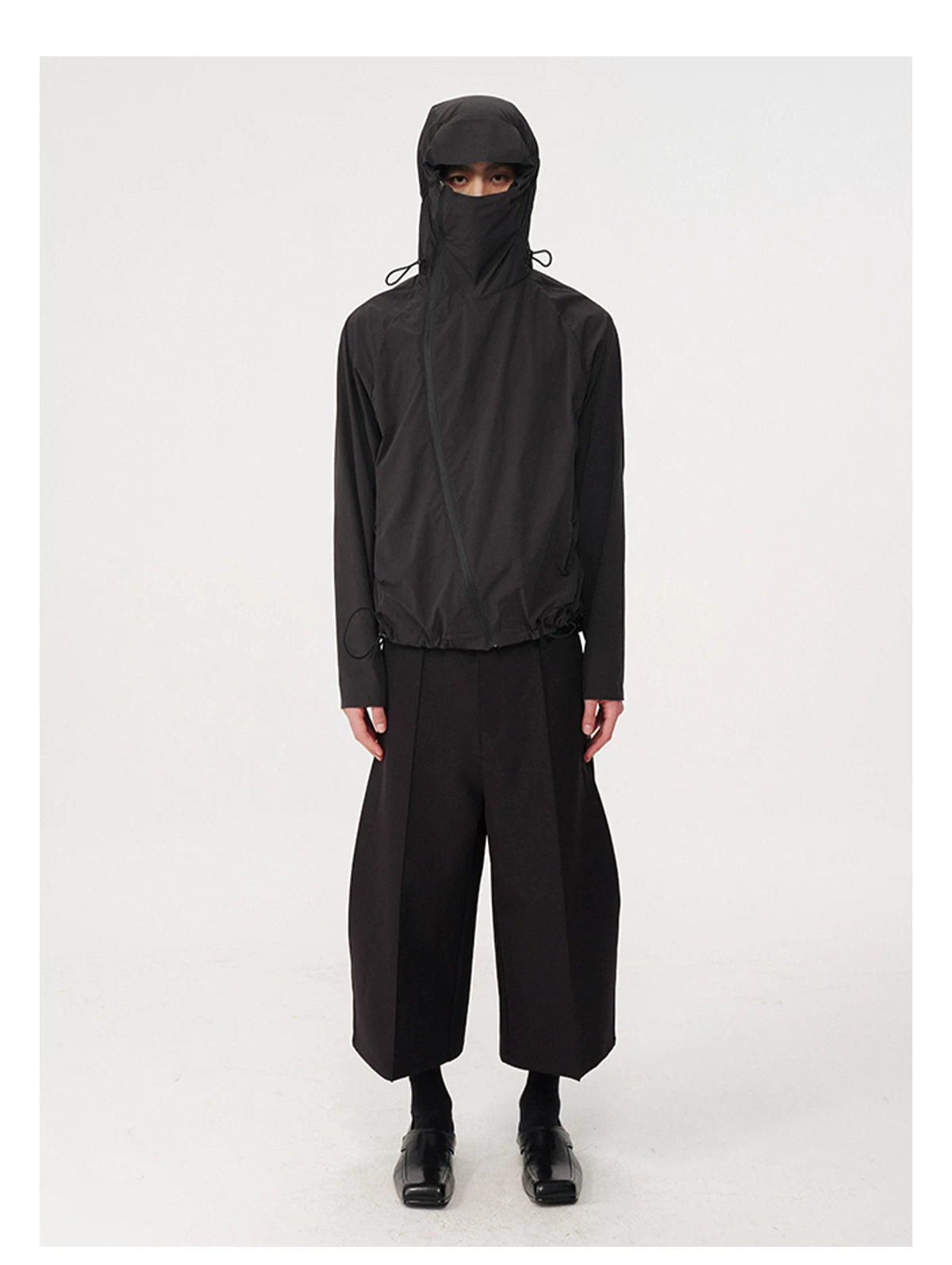 Face-Shield Tech Windbreaker Jacket