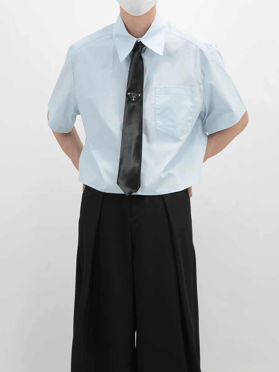 Inkline Boxy Crop Shirt