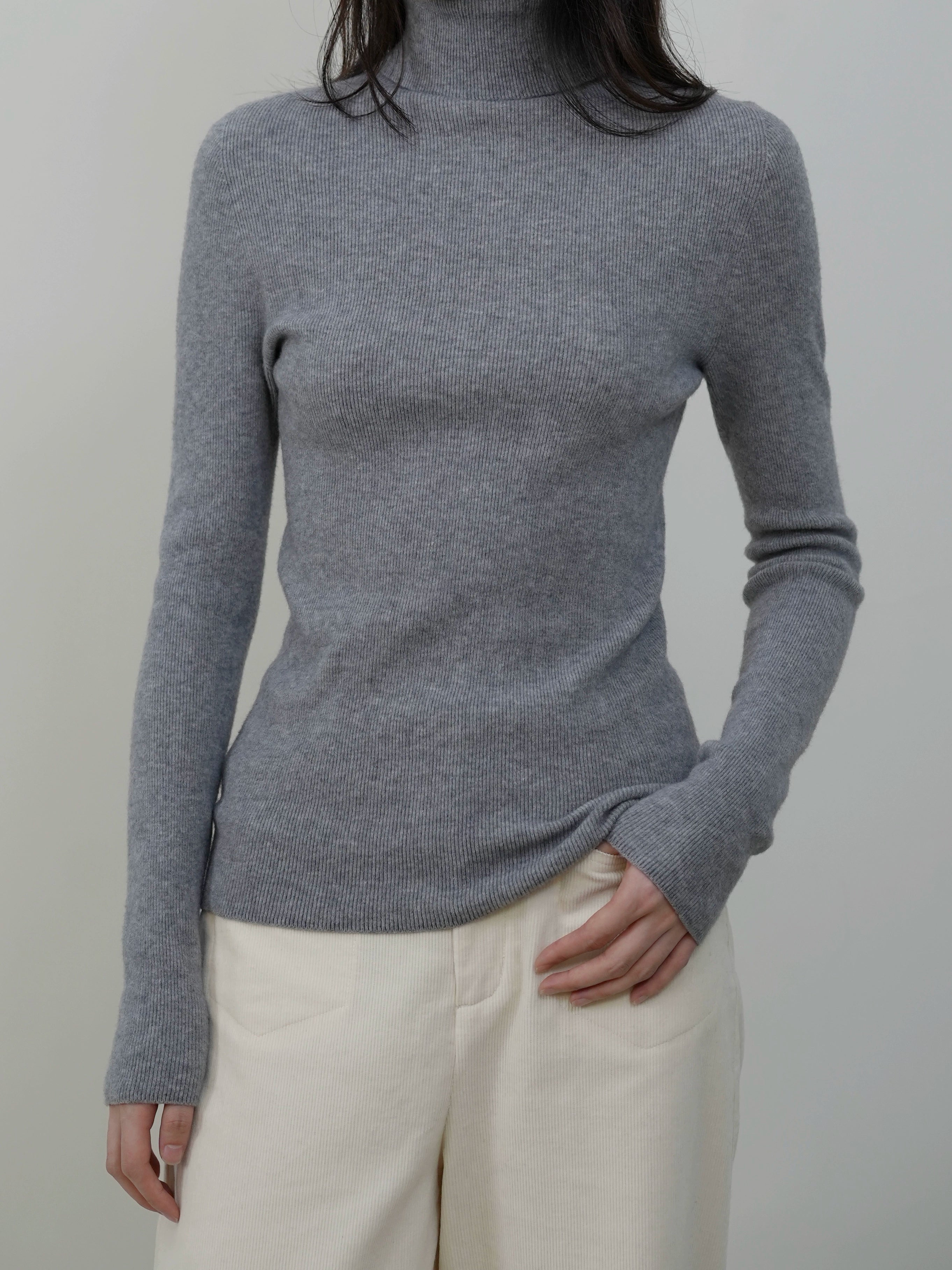 Mock Neck Knit Sweater