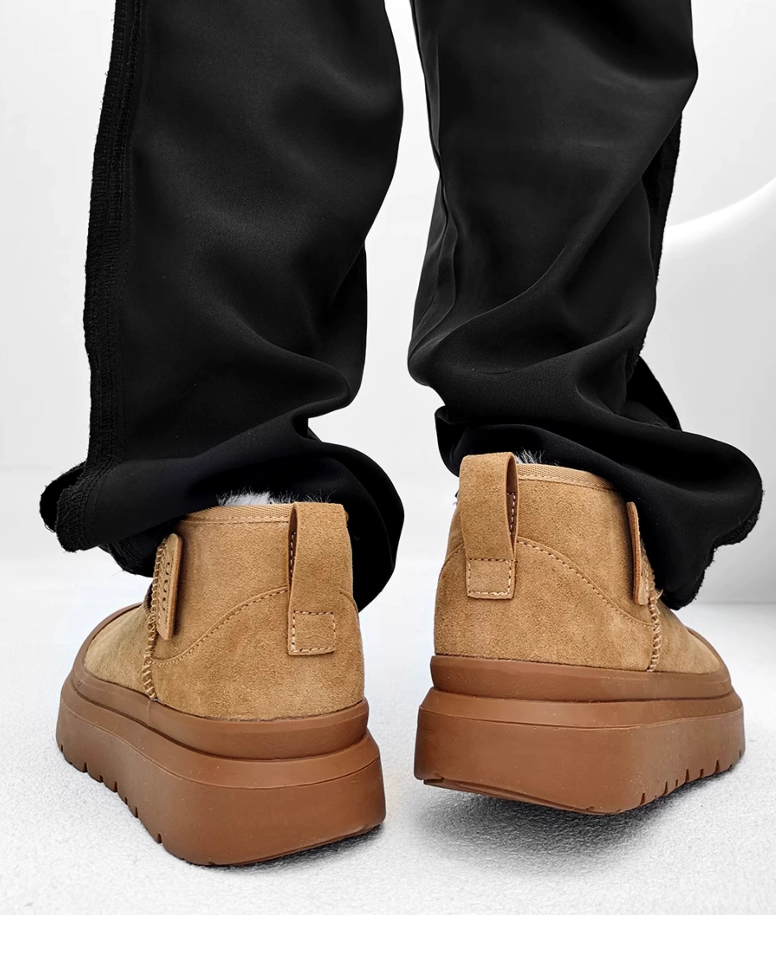 Faux Fur Lined Suede Boots