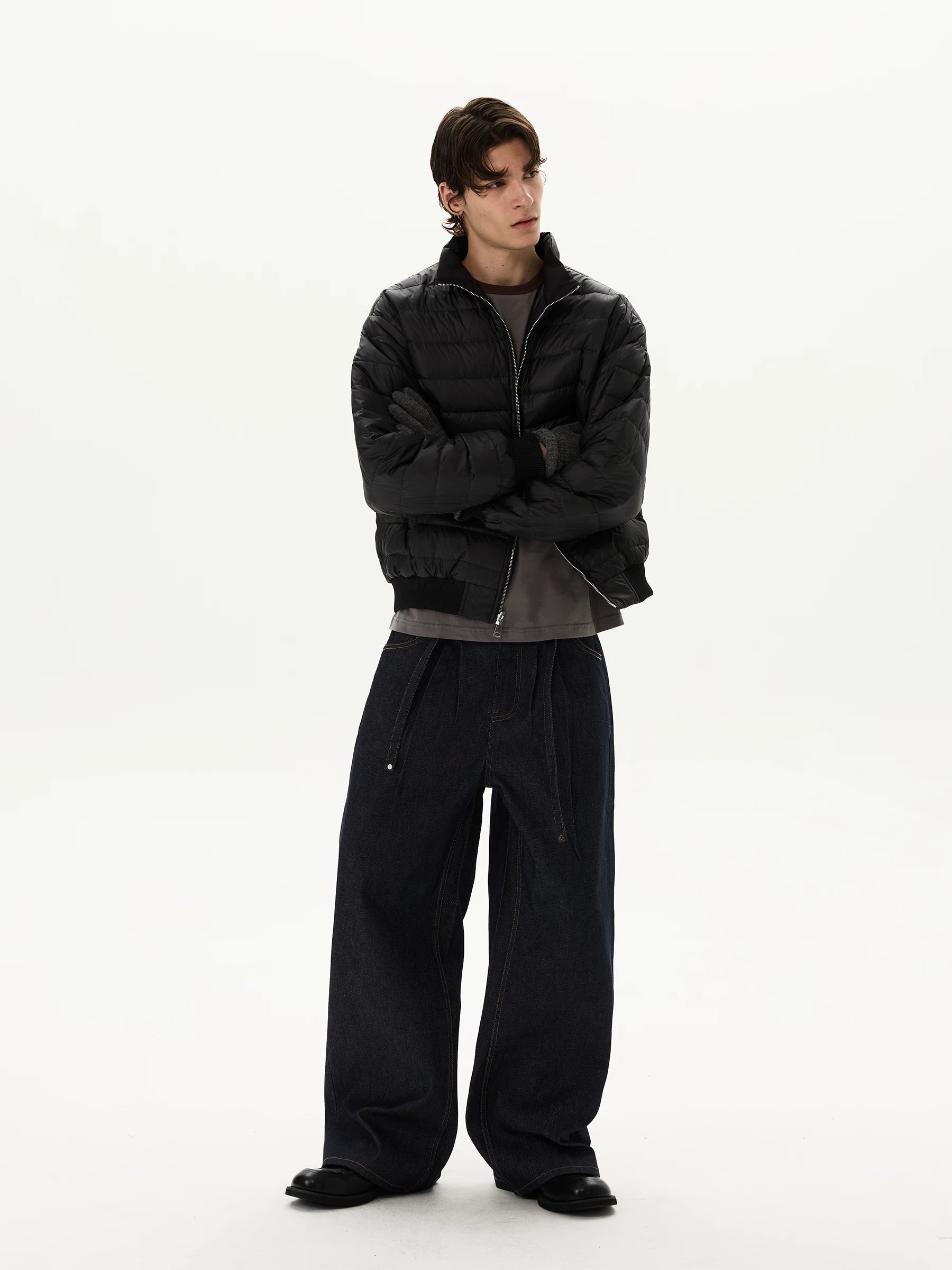 Indigo Drape Balloon Jeans