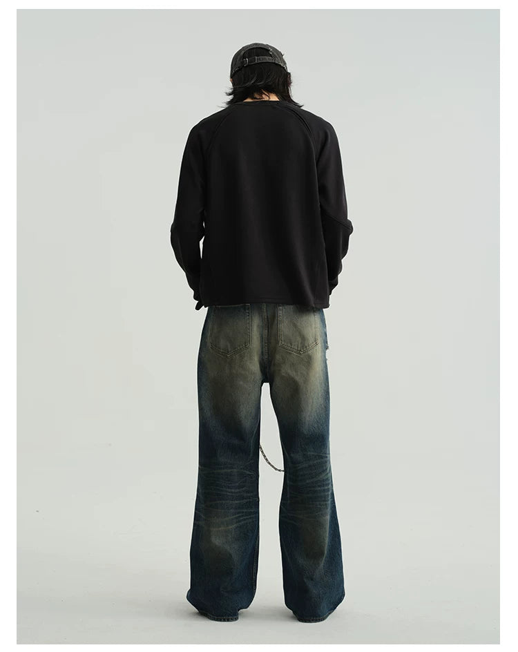 Panelled Crewneck Sweatshirt