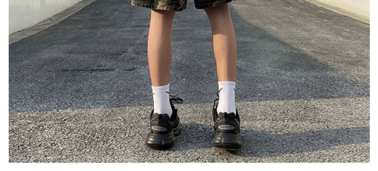 Camo Cargo Drawstring Shorts