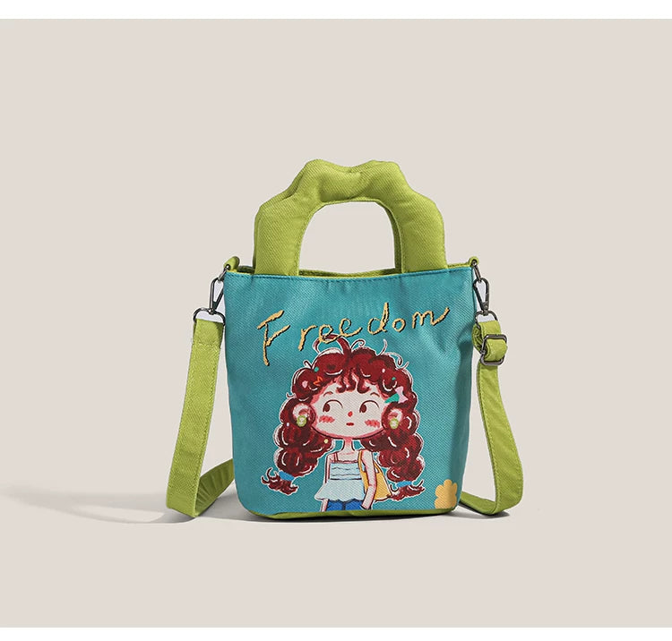 Giggles & Bows Cartoon Tote