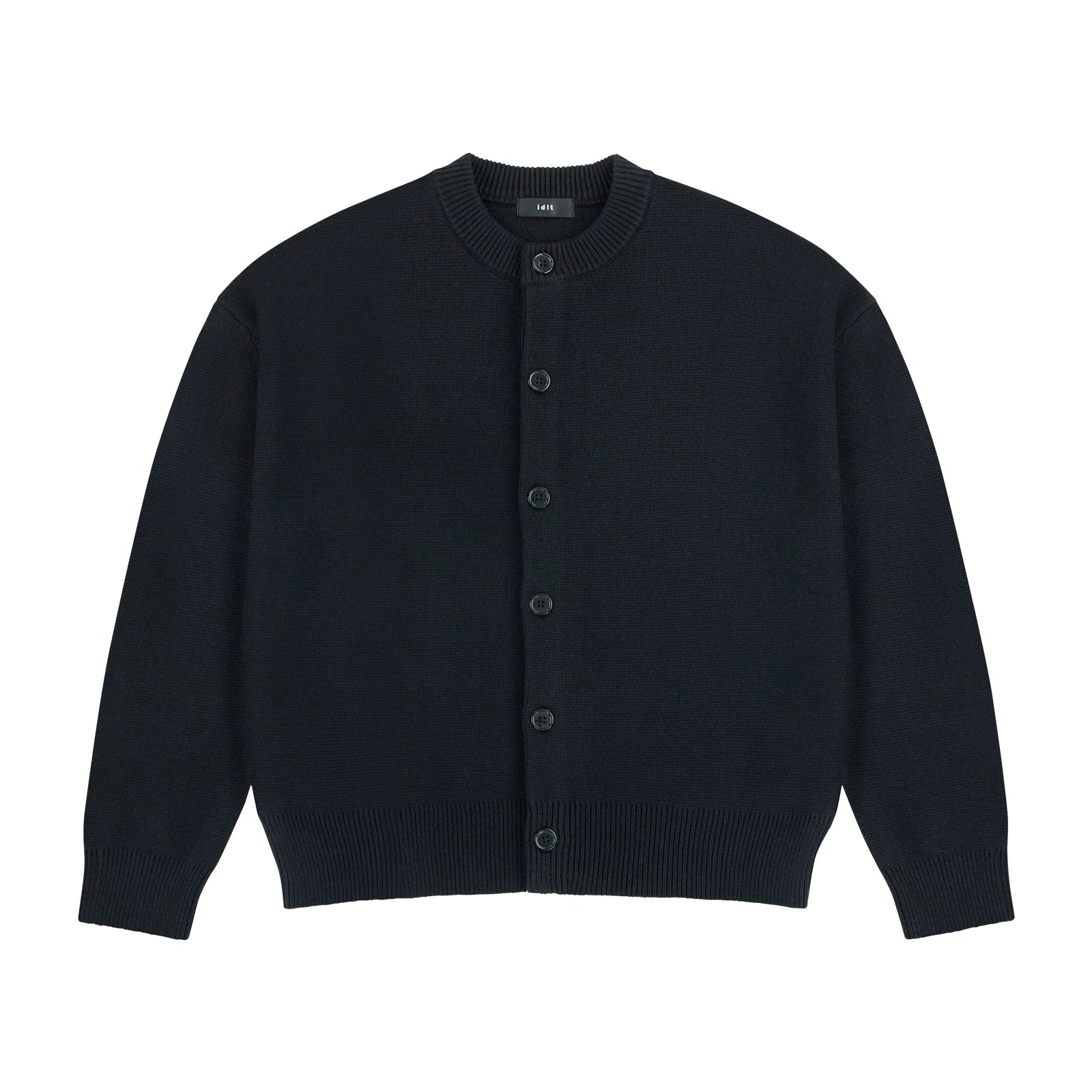 Minimal Crest Knit Cardigan