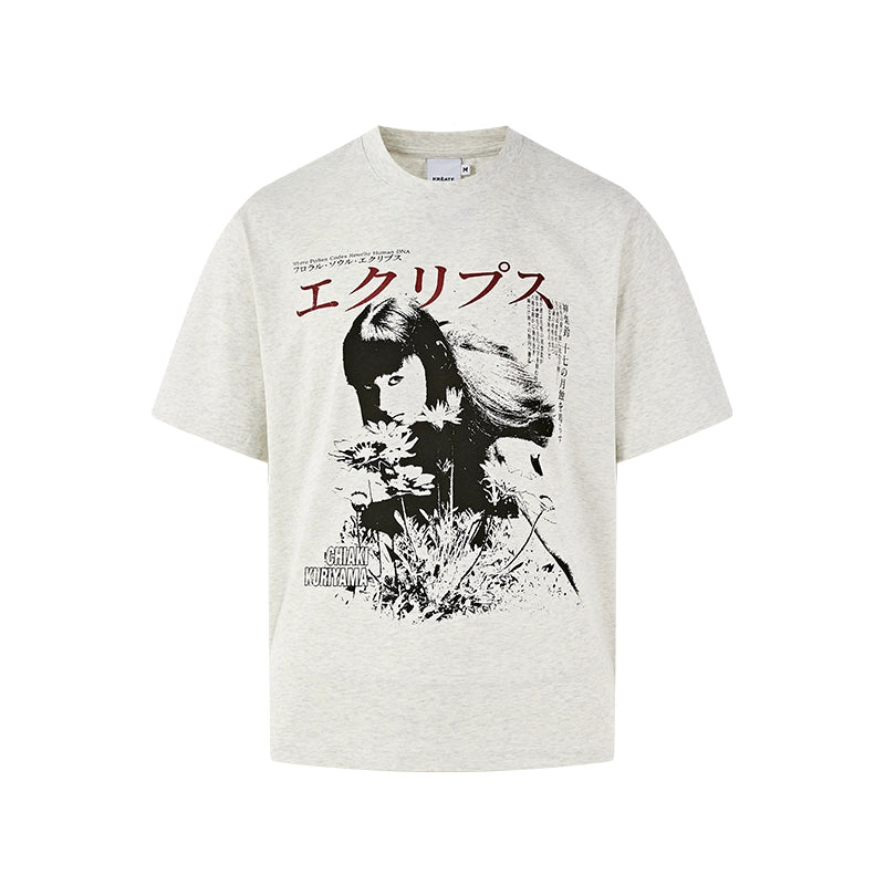 Japanese Graphic Print T-Shirts