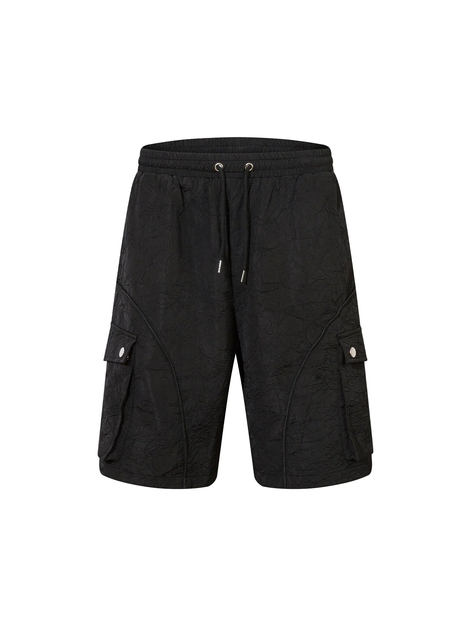 Men's Wrinkle-Texture Cargo Shorts