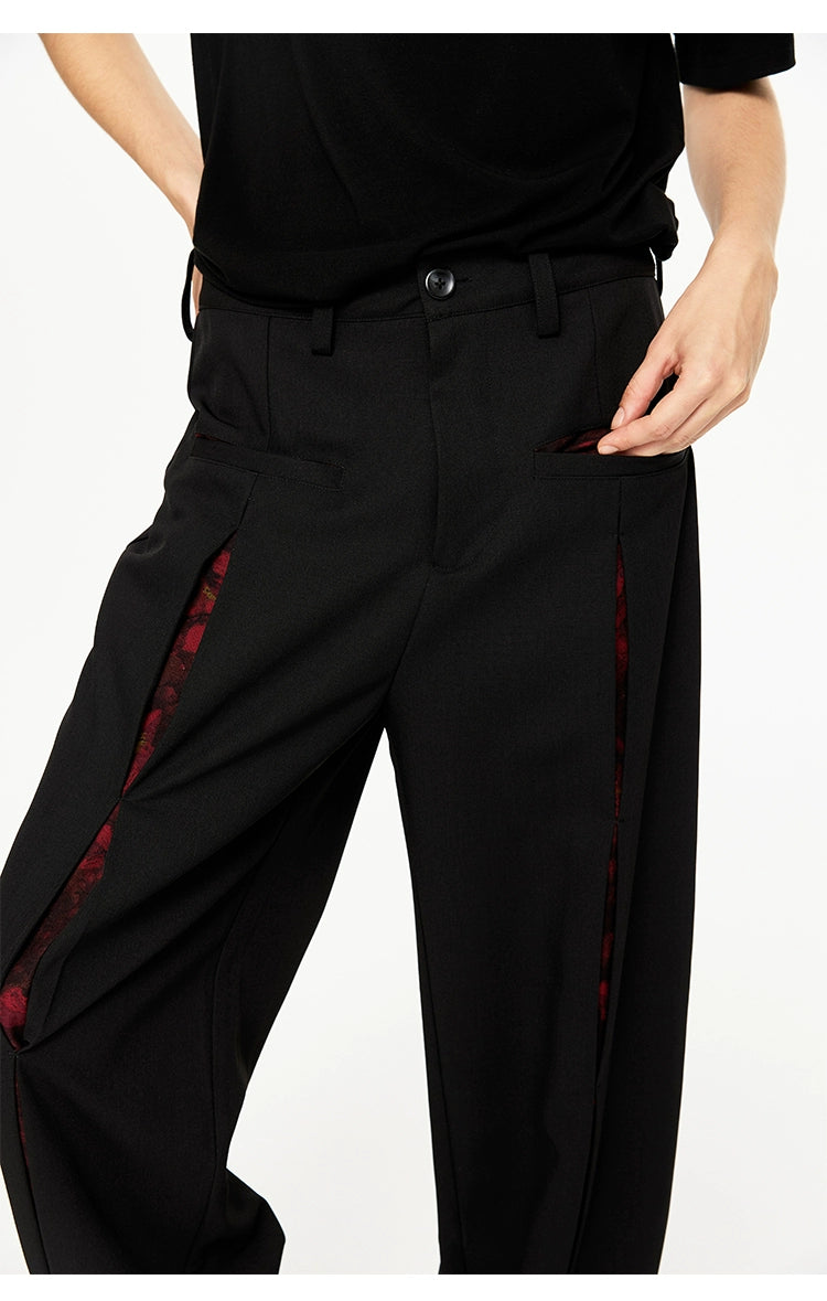 Bomber Jacket with Inner Patterned Lining and Pants Setup