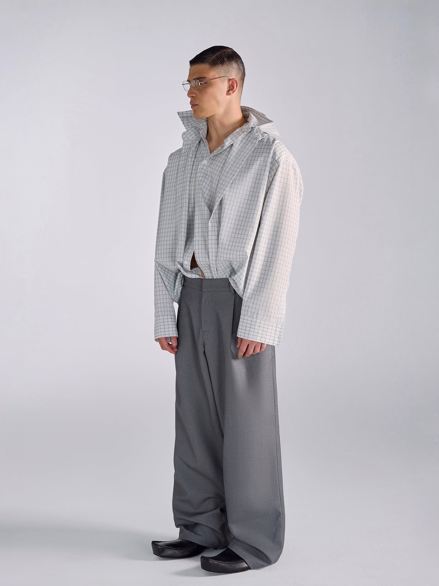 Oversized Modern Grey Jacket and Pants Setup