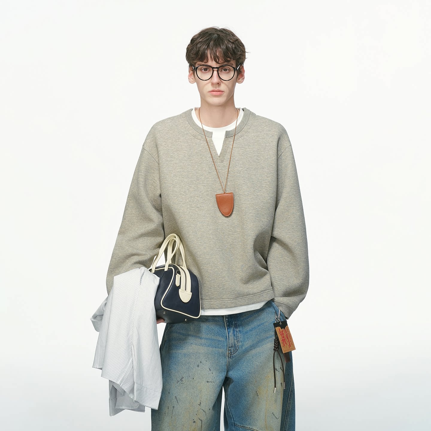 Softlane Layered Crew Sweatshirt