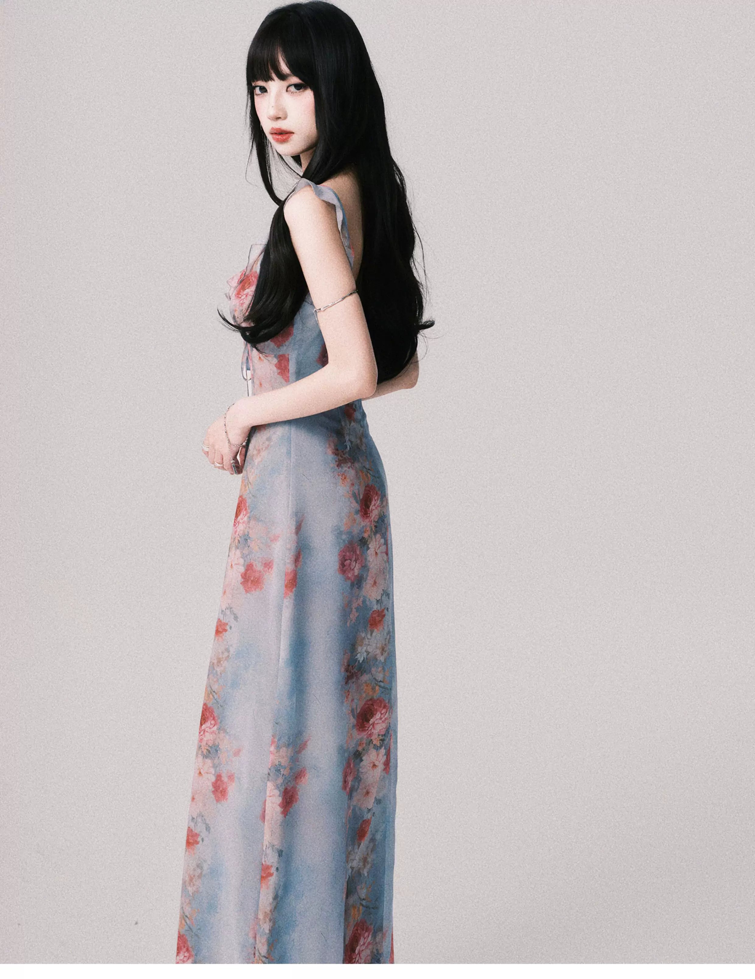 Cloud Petal Reverie Maxi Dress
