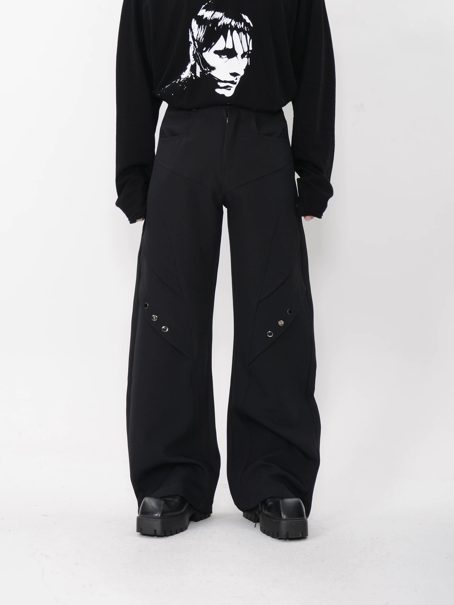 Polar Circuit Paneled Wide Trousers