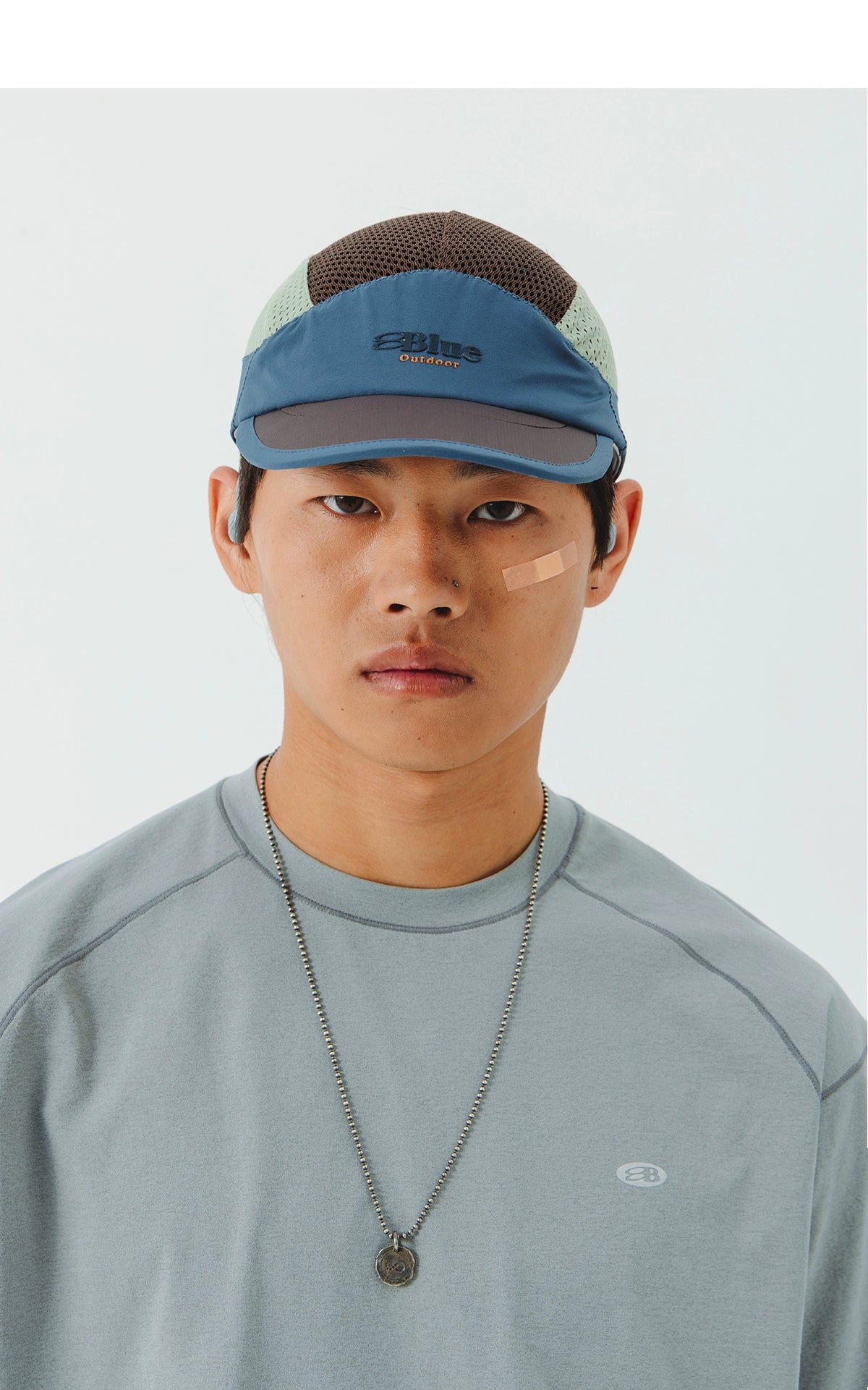 Colorblock Mesh Outdoor Sports Cap