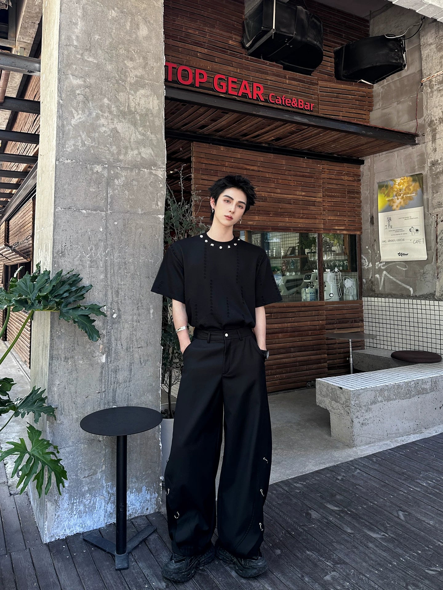 Obsidian Halo Hook-Tether Balloon Trousers