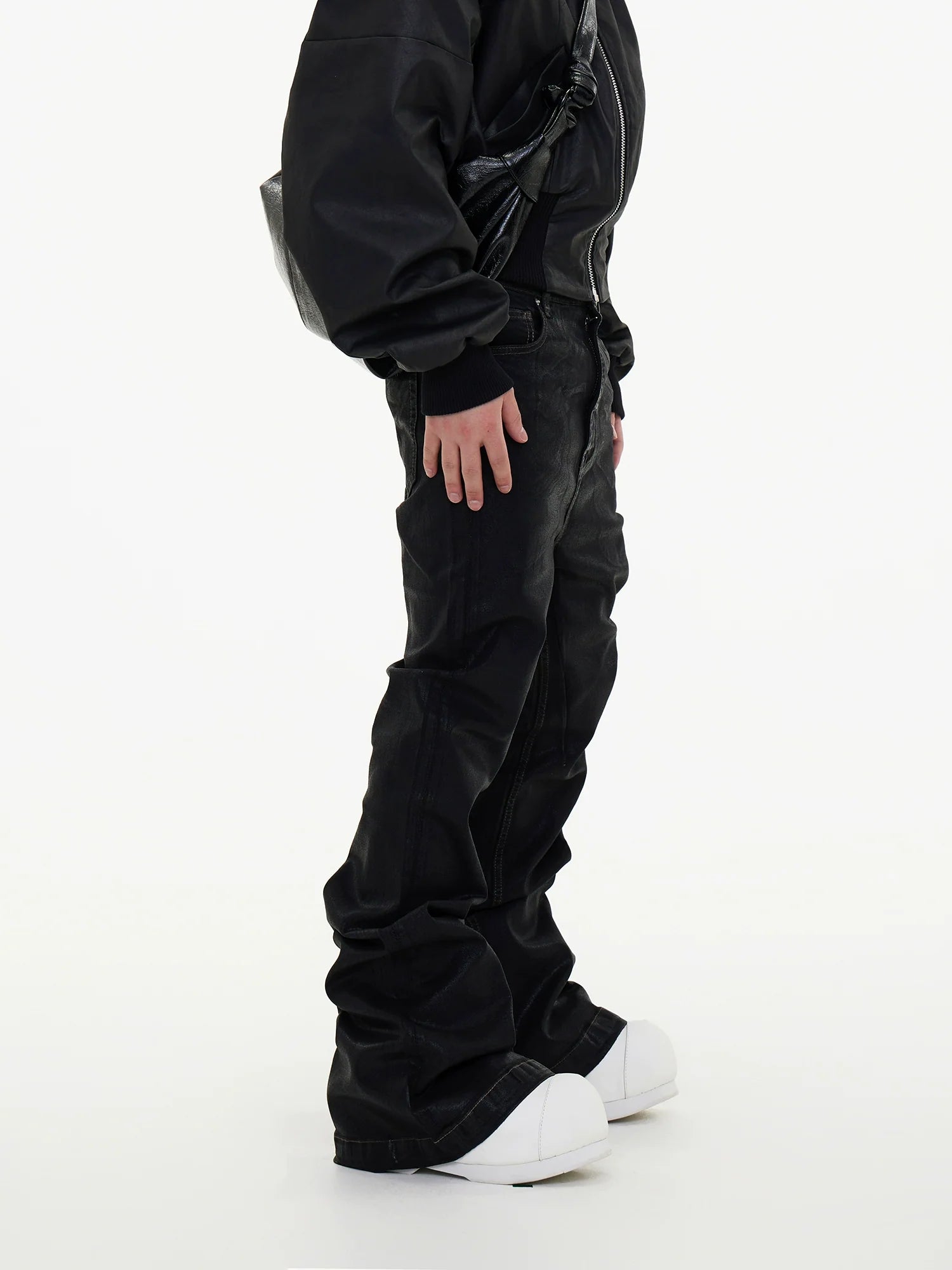 Shadow Wash Black Stacked Jeans