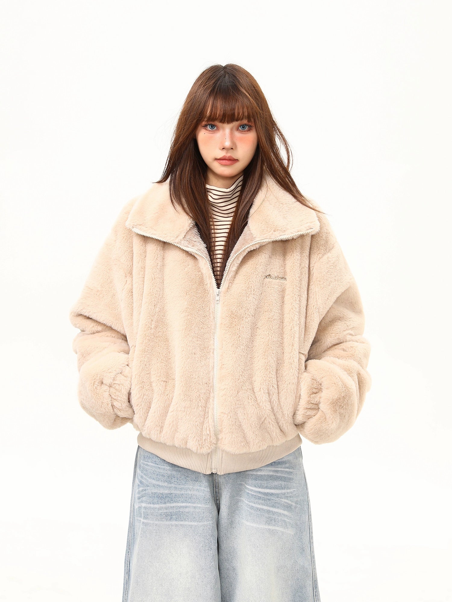 Marshmallow Cloud Fleece Zip Jacket