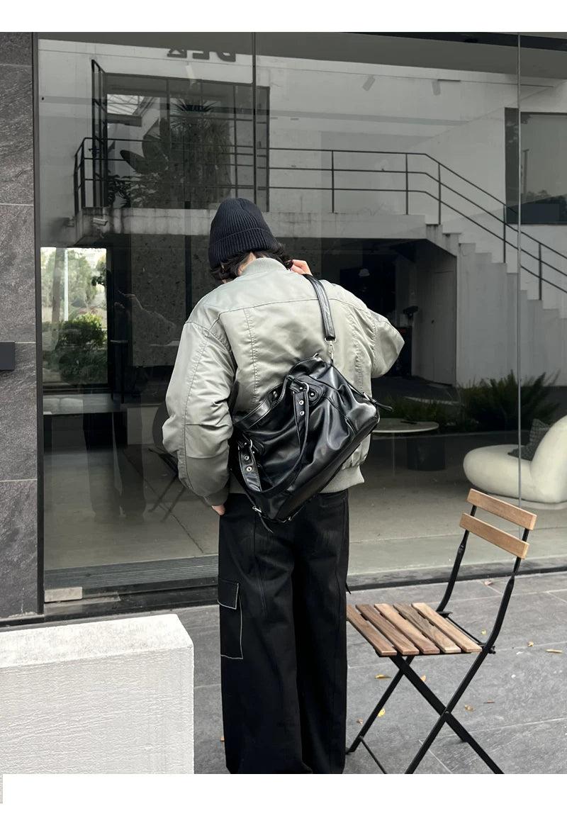 Midnight Bolt Rivet Tote
