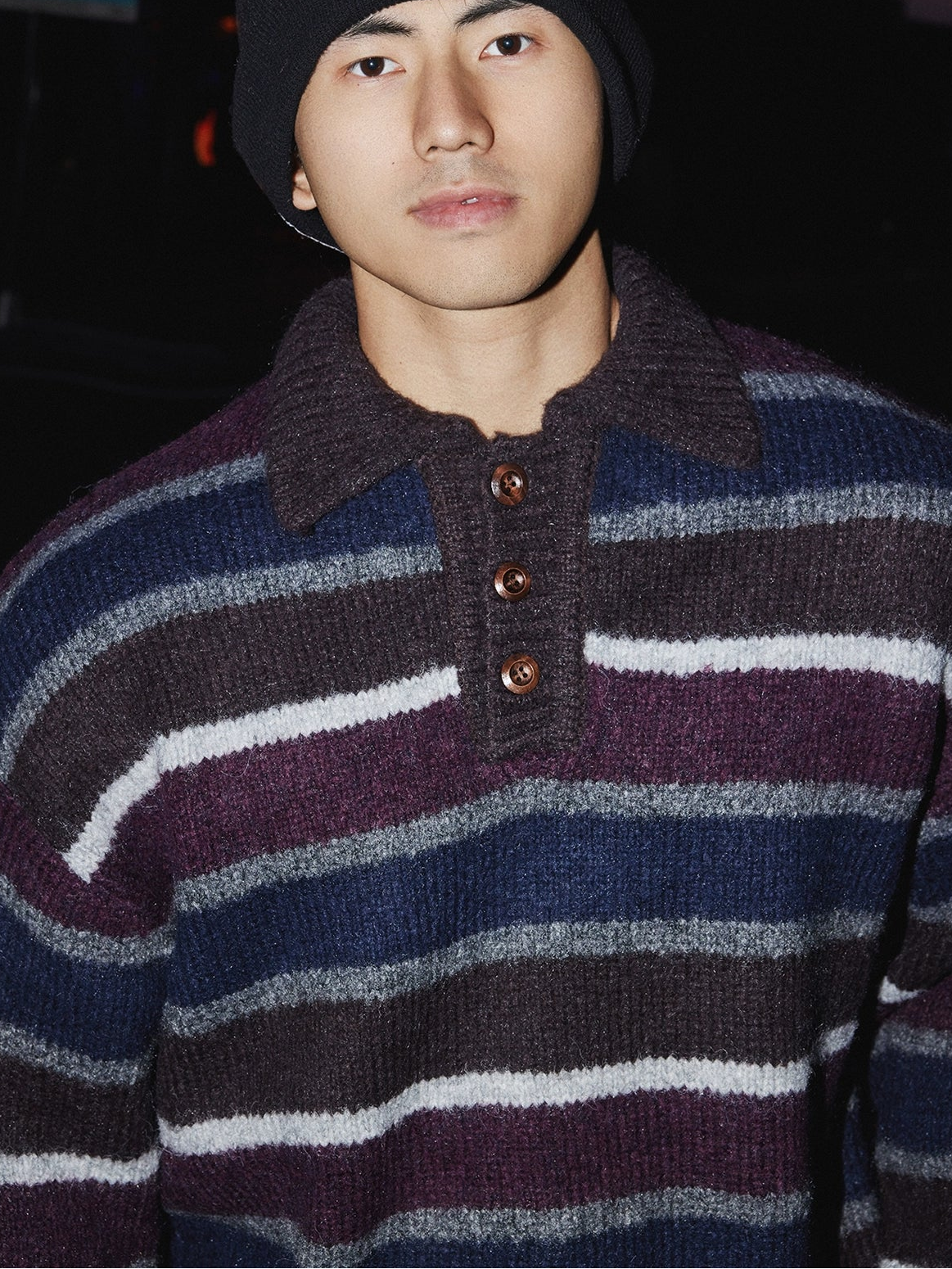 Twilight Horizon Striped Pullover