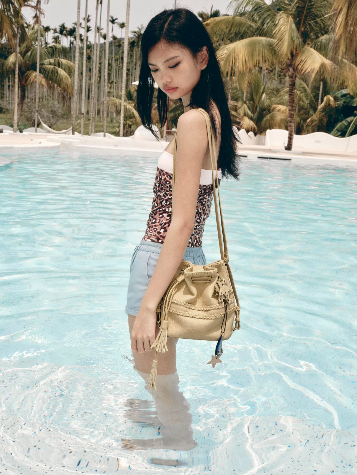 Convertible Drawstring Bucket Backpack - view 3