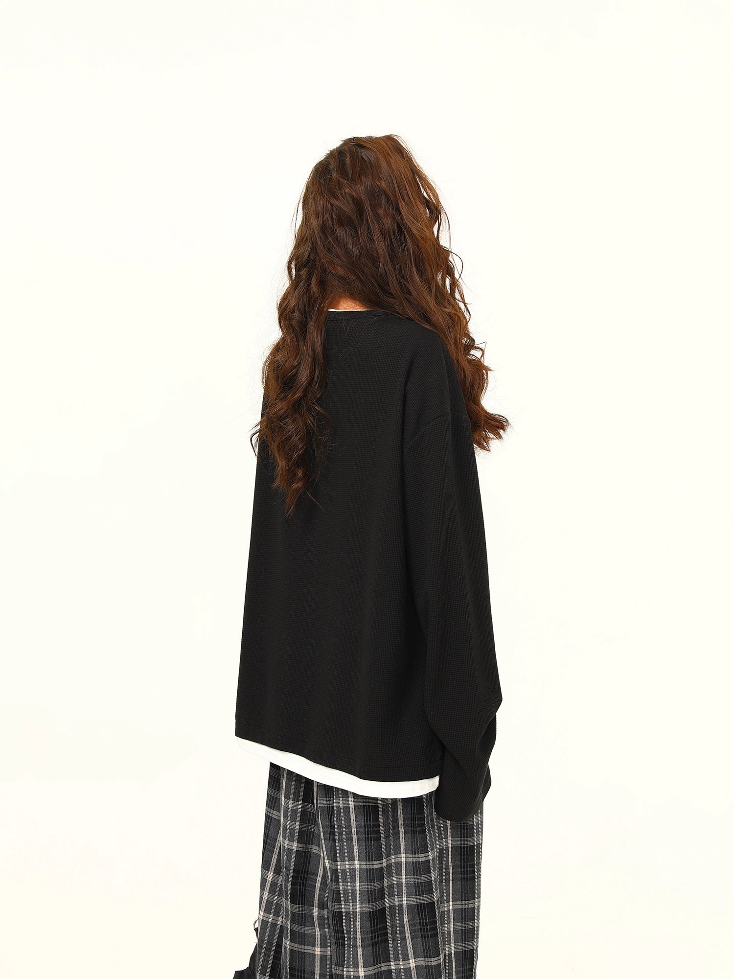 Minimalist Waffle Knit Pullover