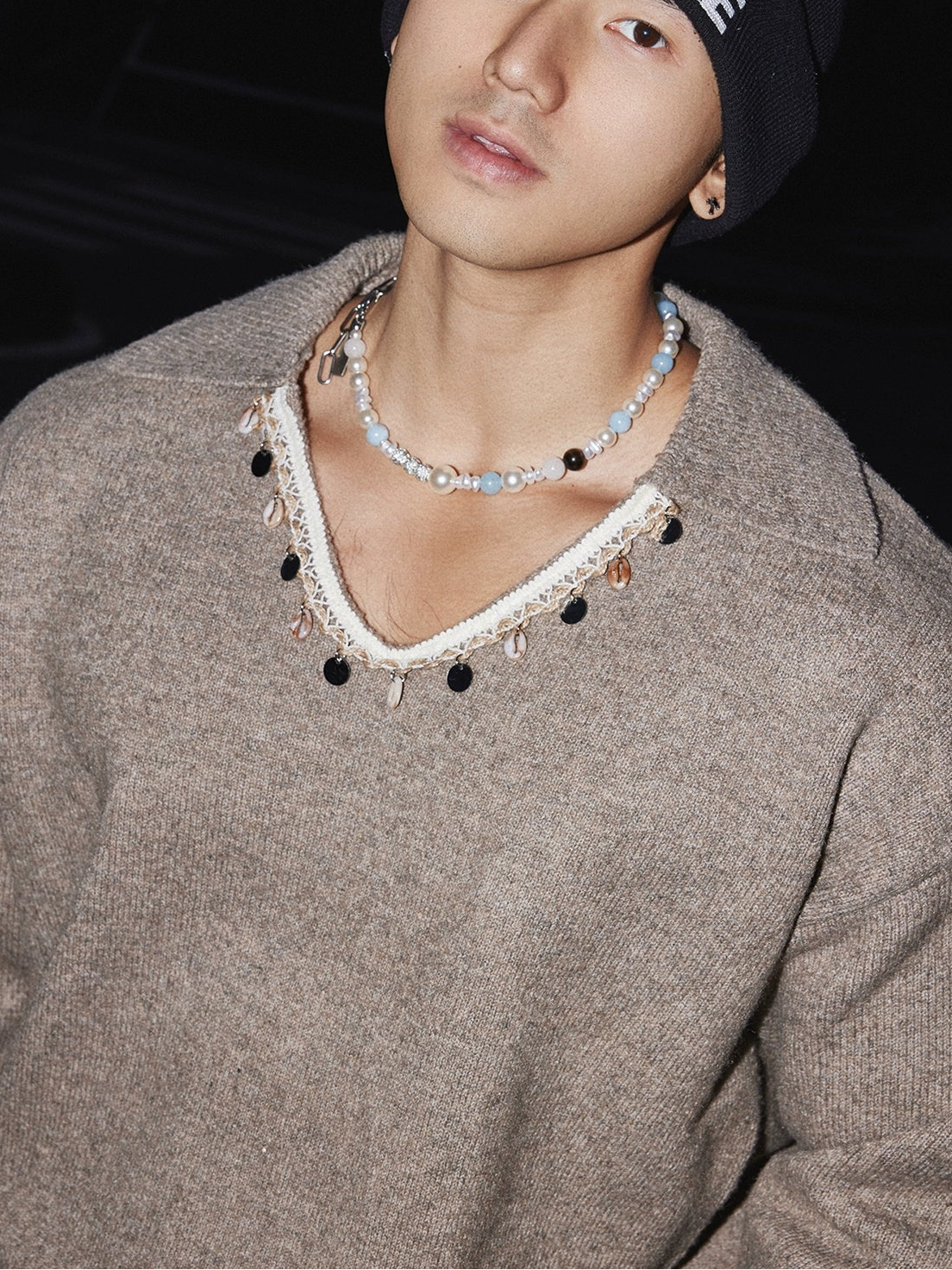 Twilight Sandstone Deep V Sweater