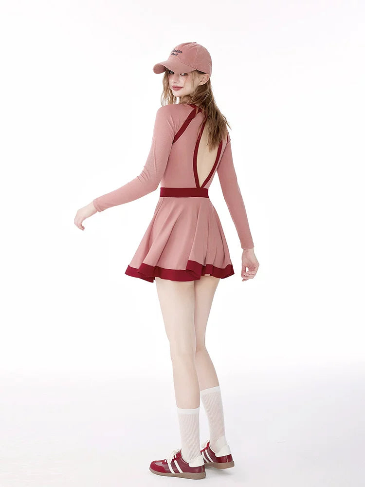 Rosy Rally Sport Skater Swimsuit