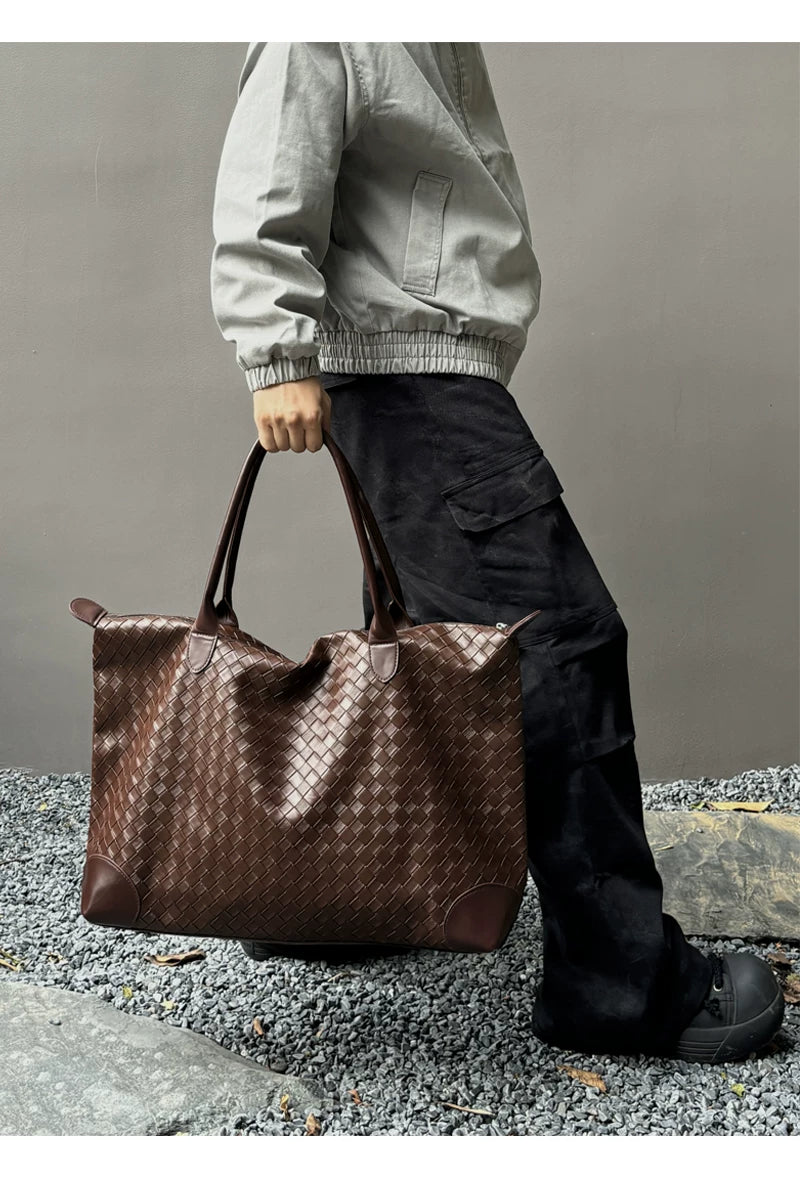 Meridian Woven Weekender Tote