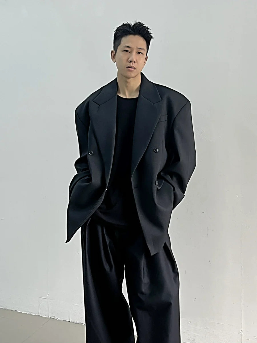 Midnight Frame Oversized Blazer