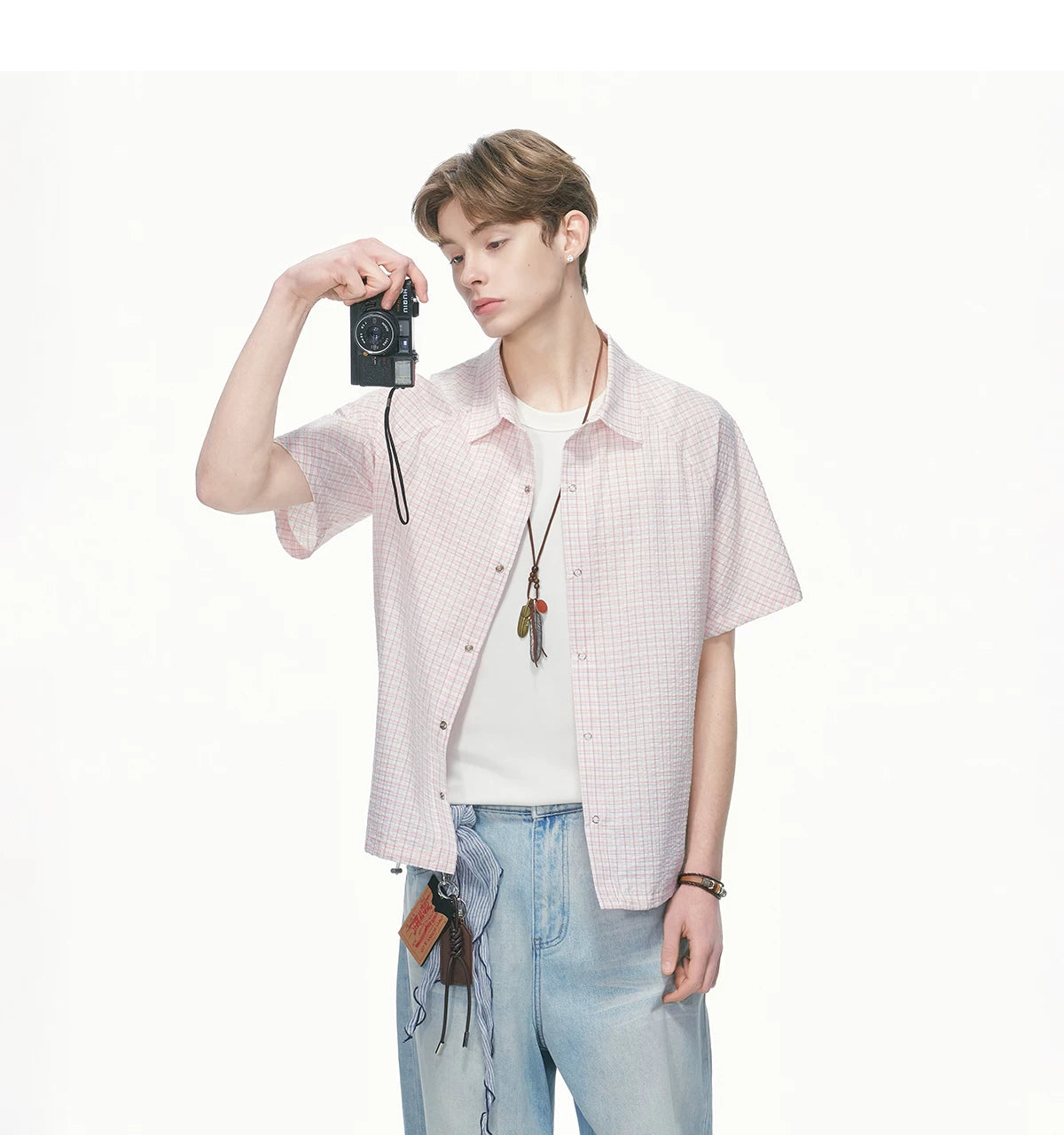 Pastel Check Breeze Short-Sleeve Shirt