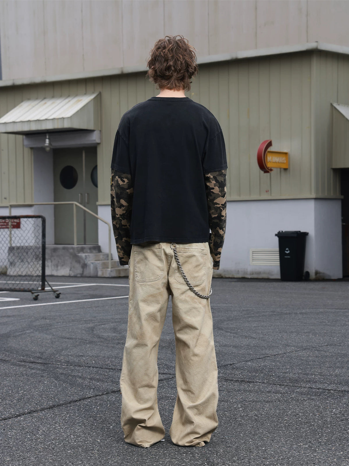 Camo Regiment Layered Henley Shirt