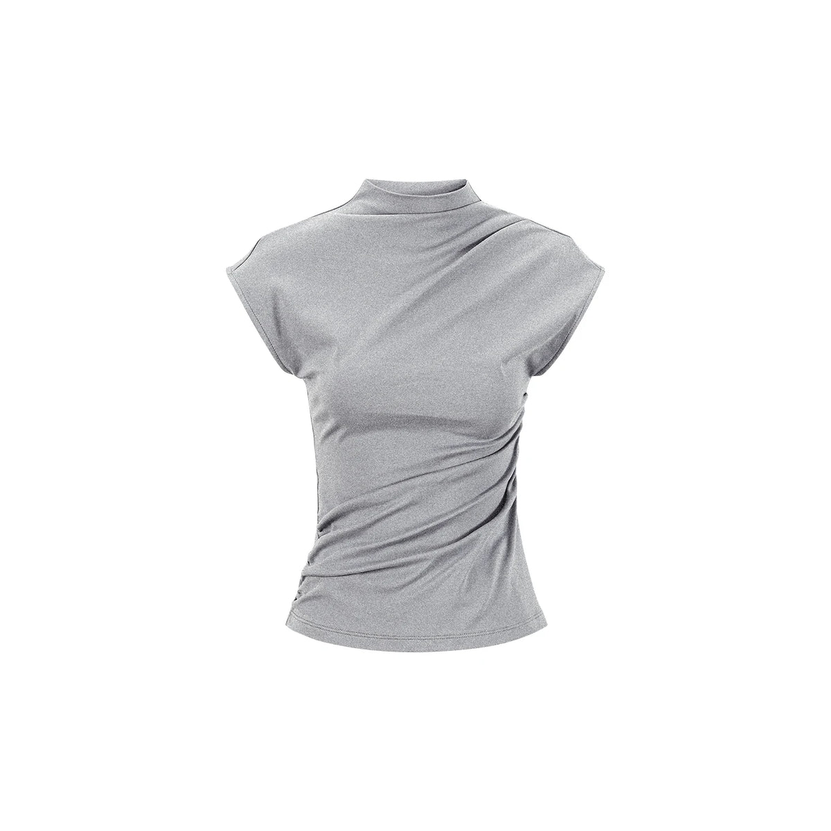 Draped Asymmetric Twist Top
